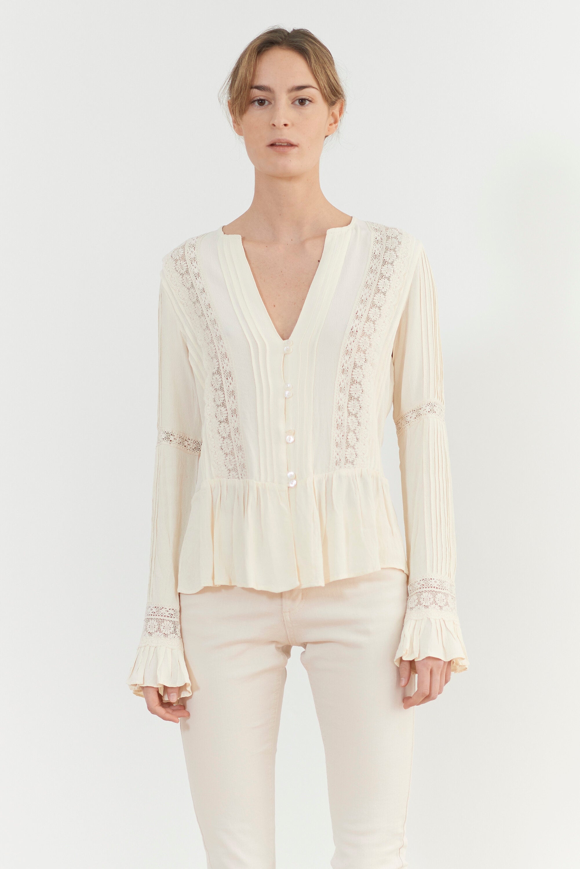 Lizzie Blouse - Natural