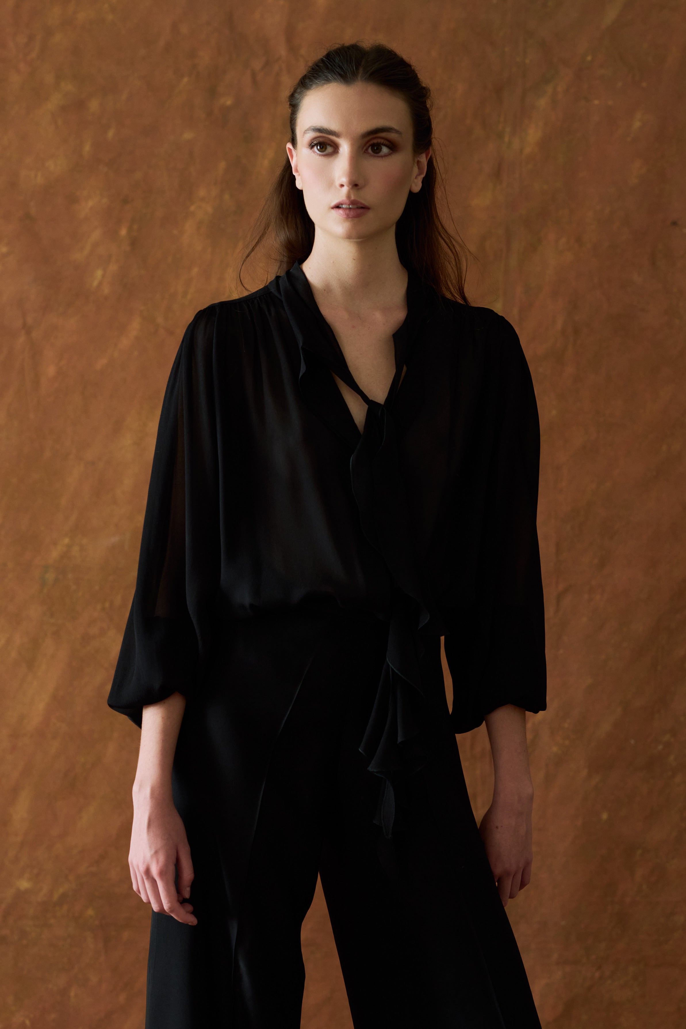 Fine Crepe Pienza Blouse