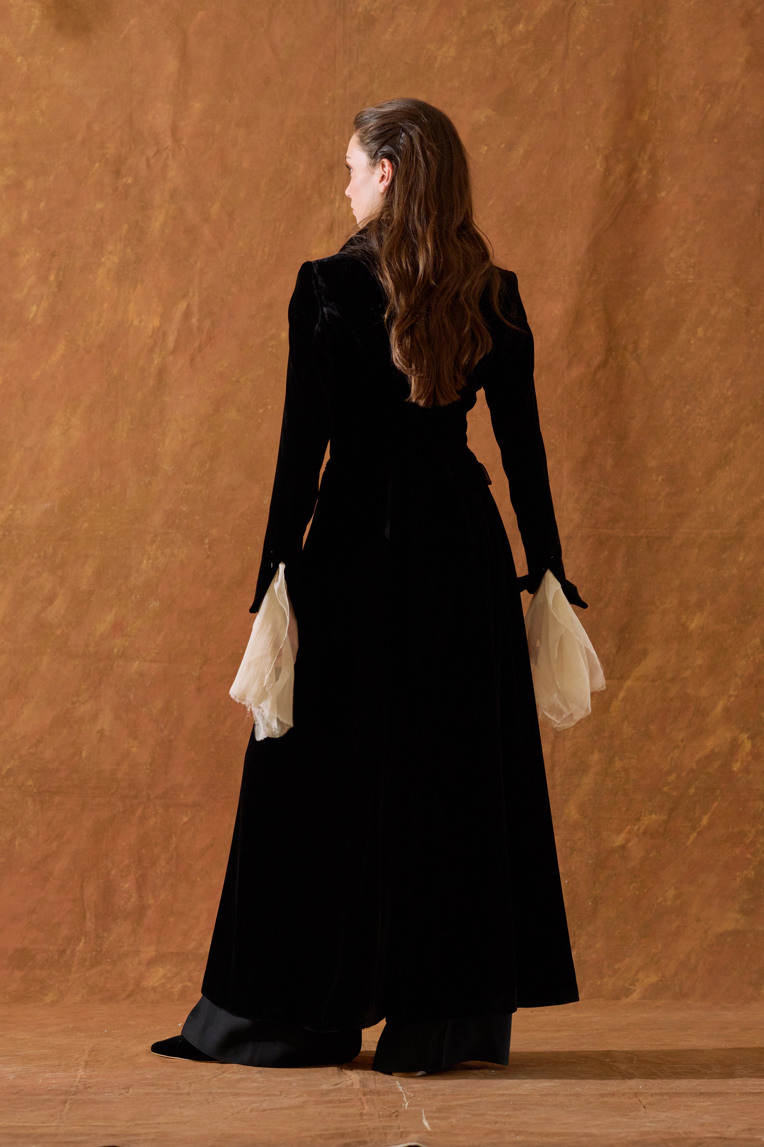 Silk Velvet Classic Coat