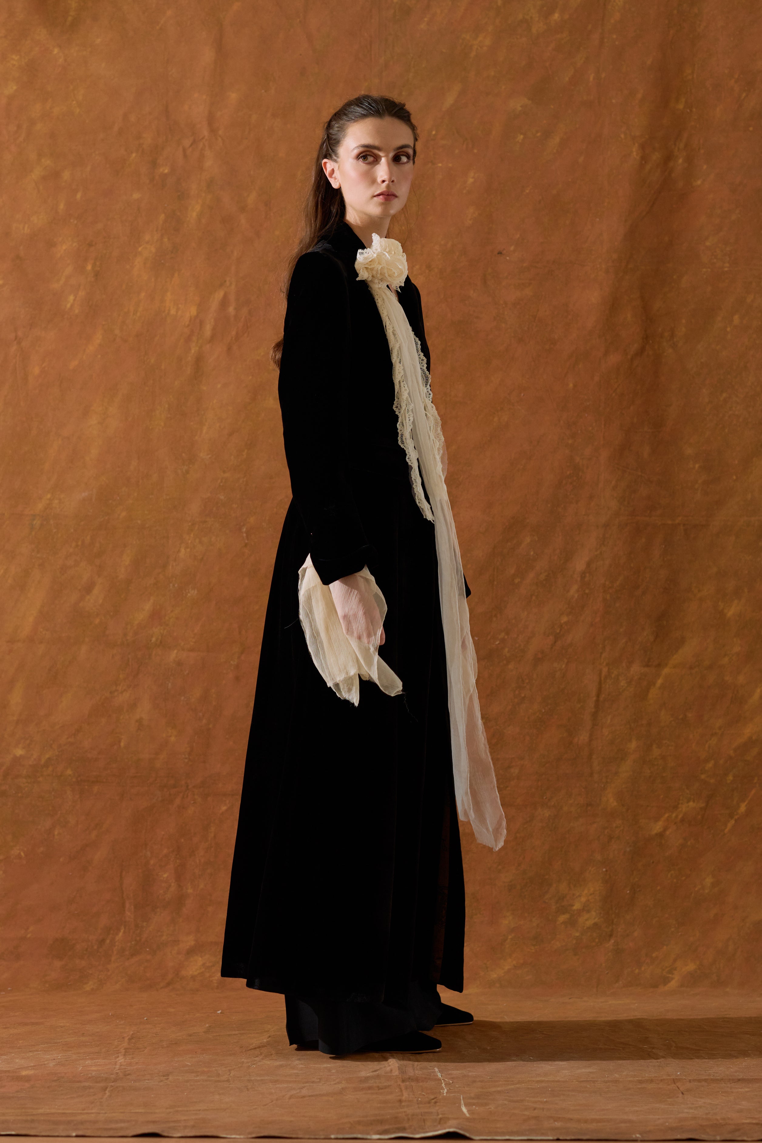 Silk Velvet Classic Coat