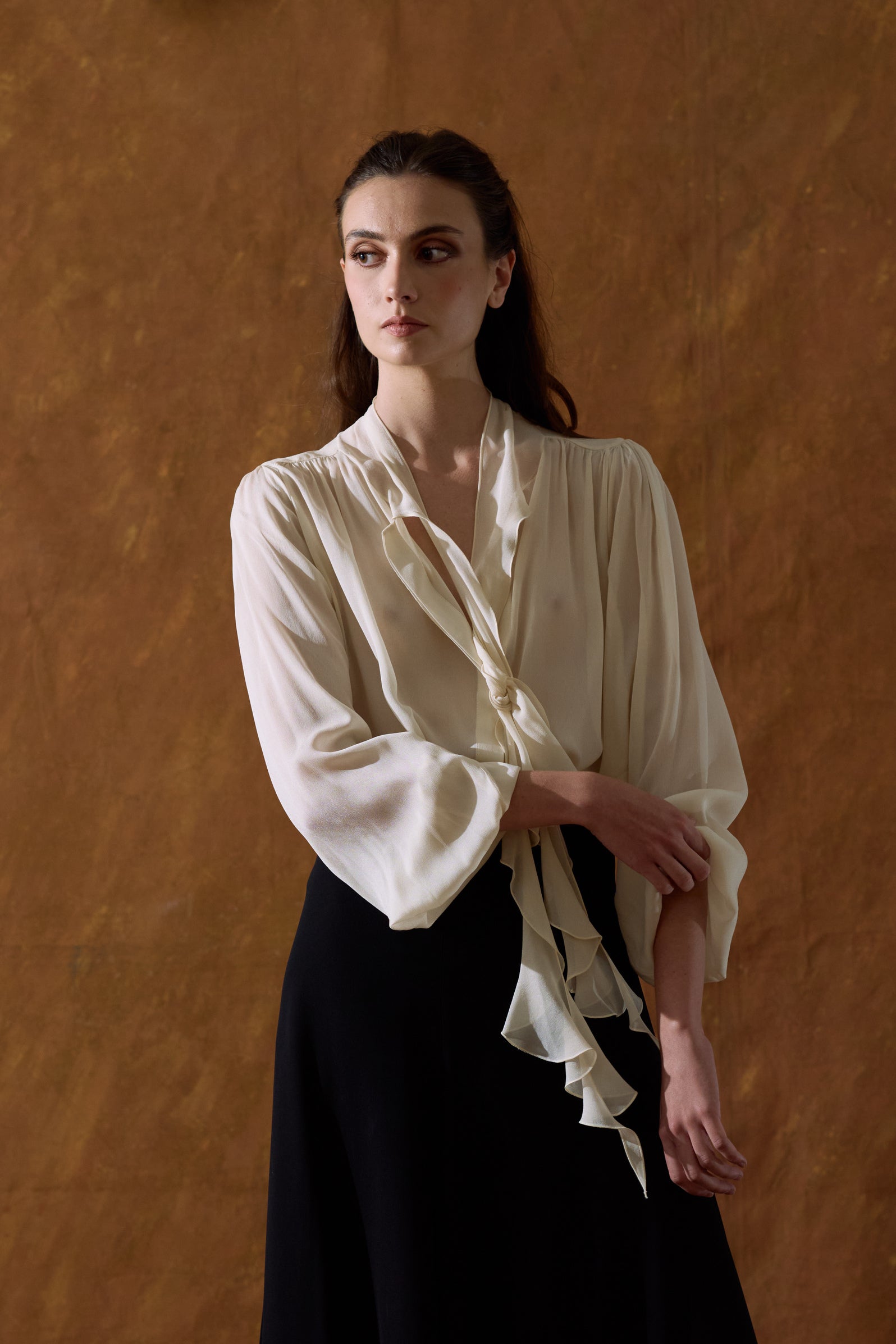 Fine Crepe Pienza Blouse