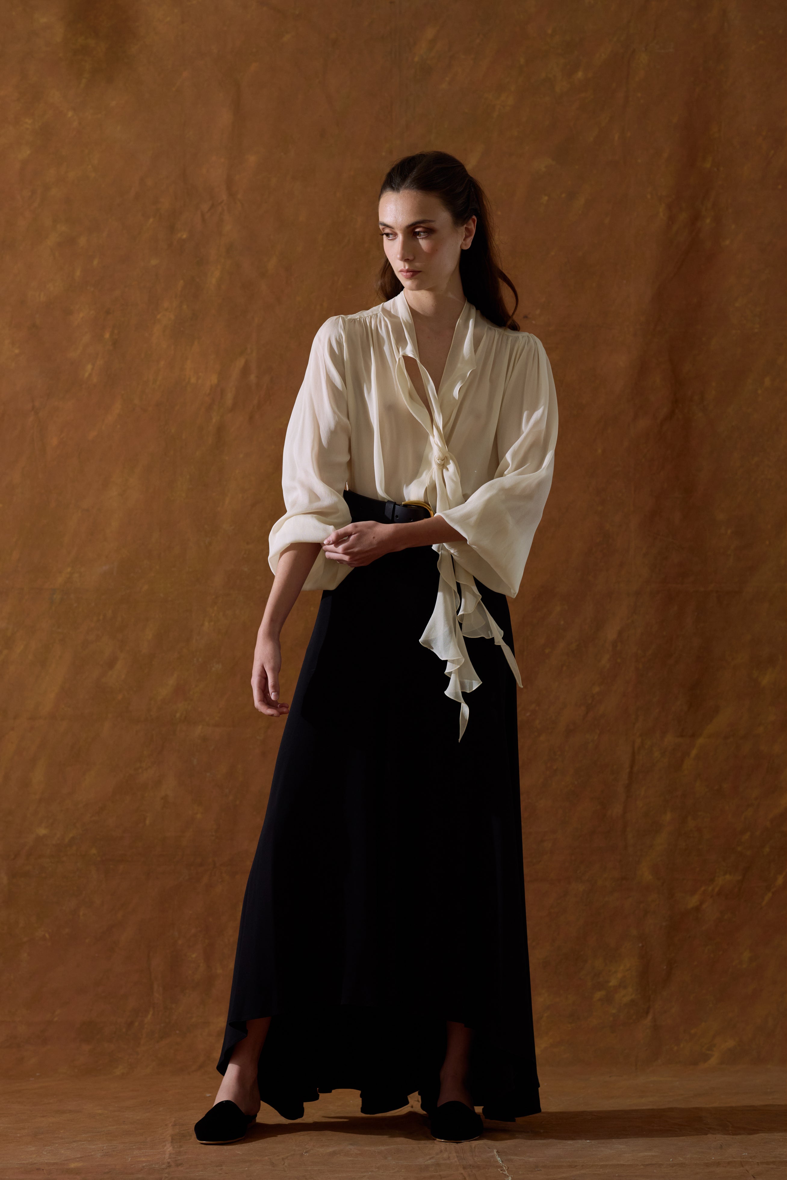 Fine Crepe Pienza Blouse