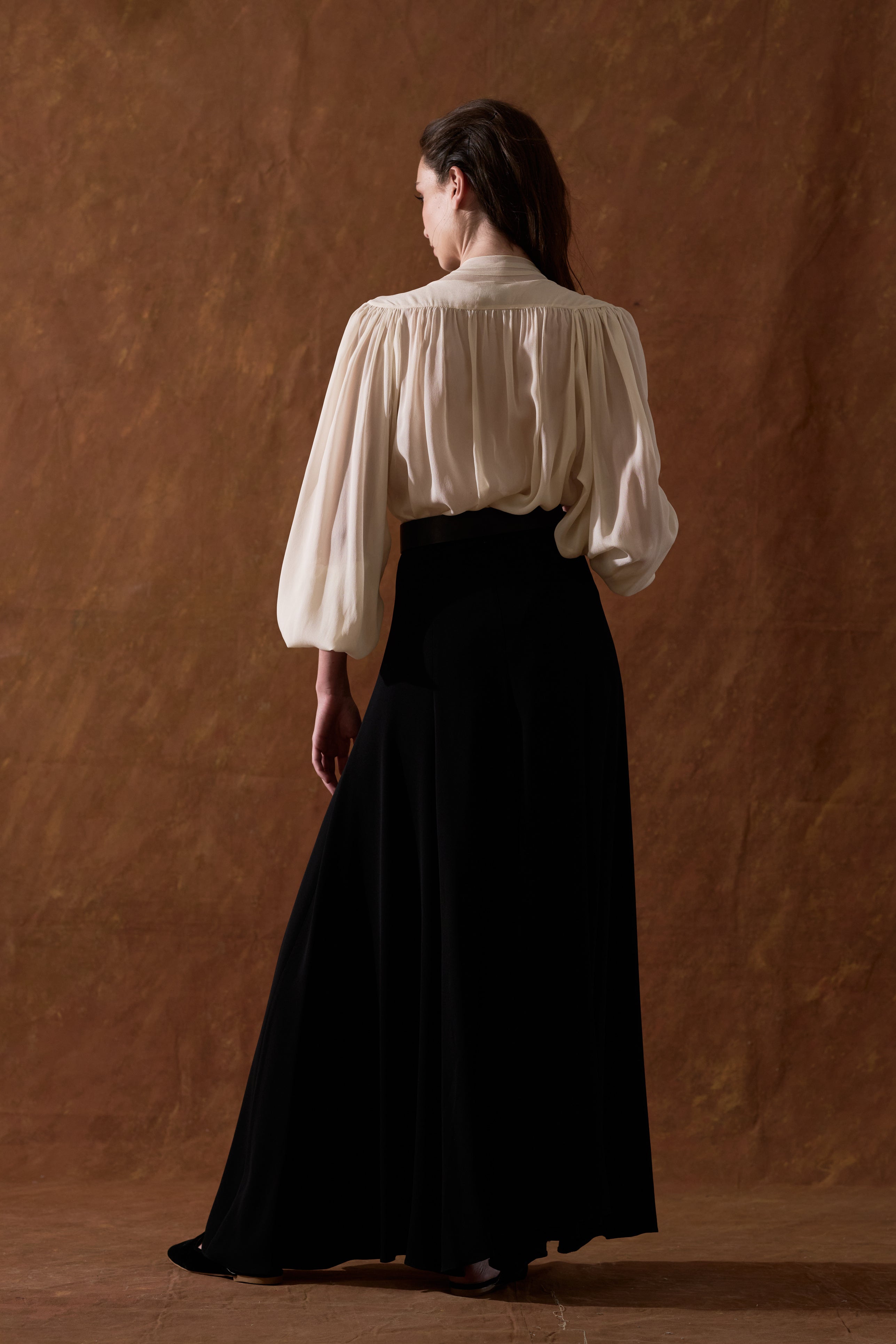 Crepe Bolero Skirt - Black