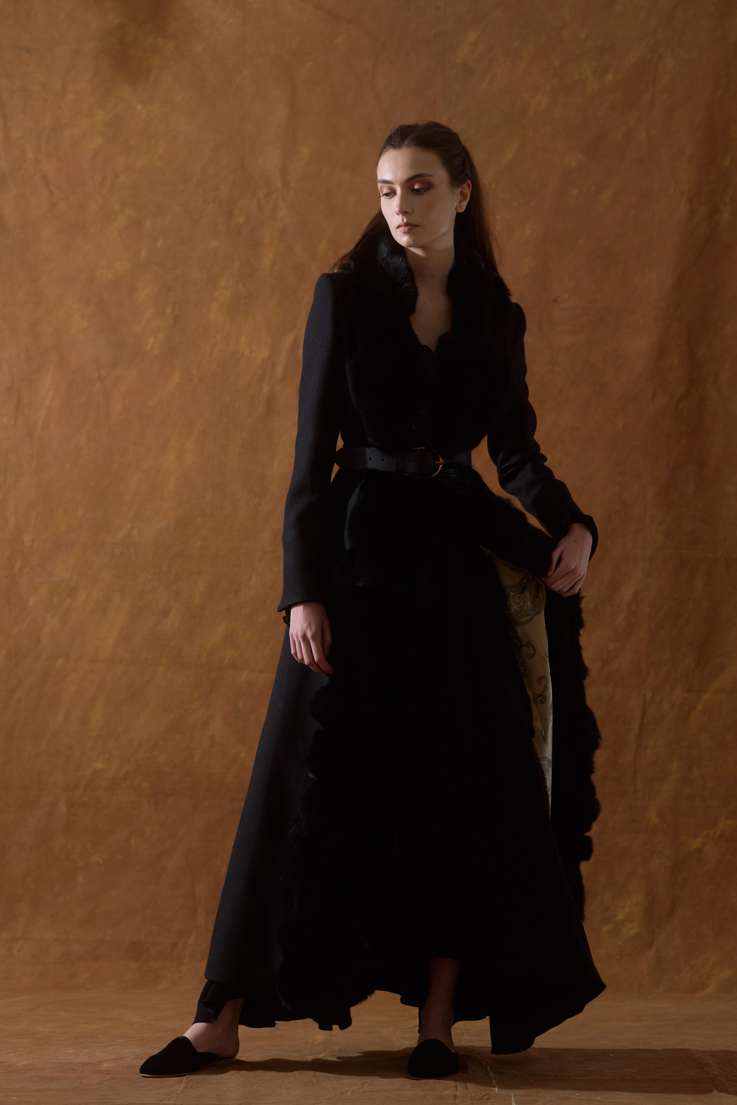 St Petersburg Coat in "Jerez" Wool