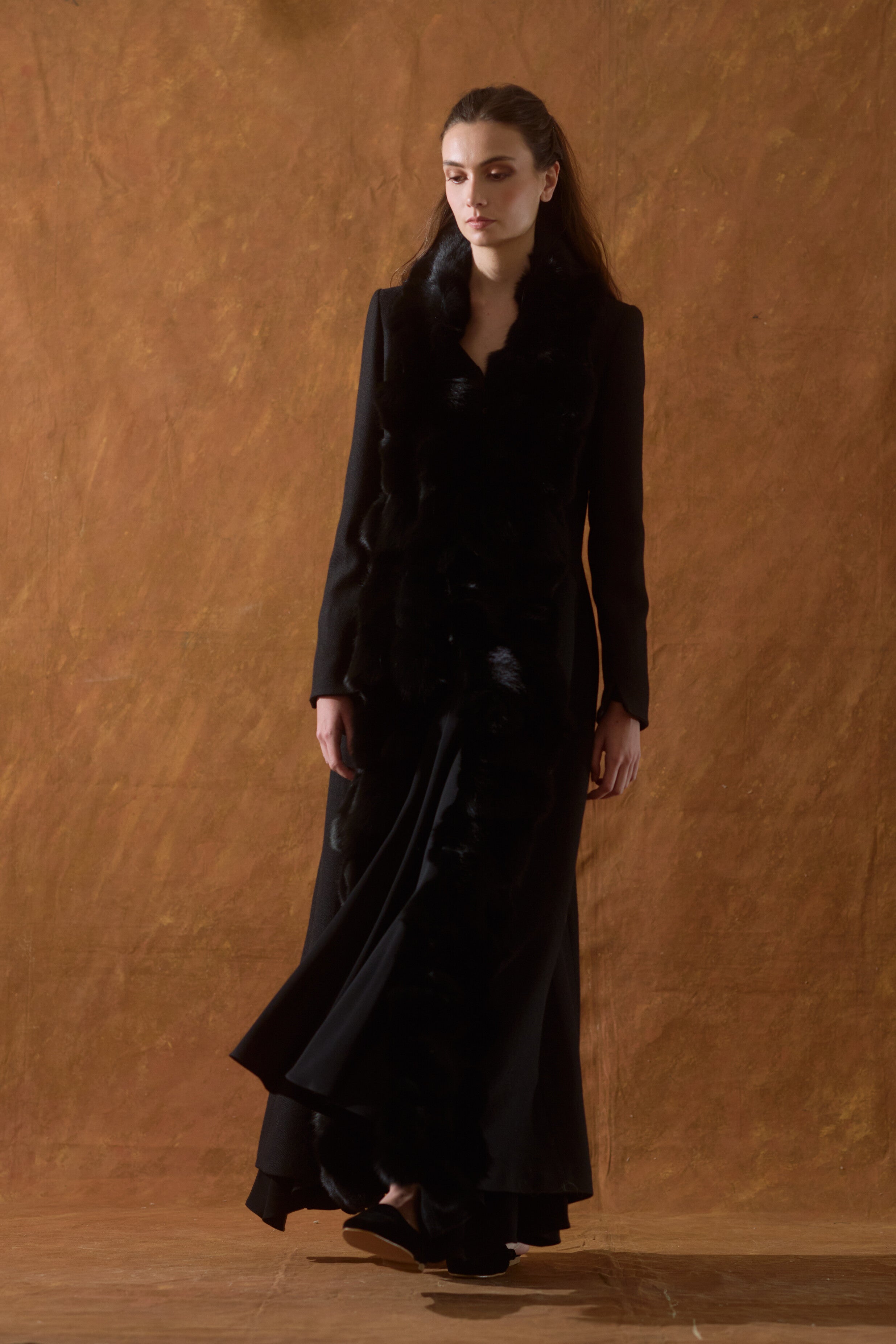 St Petersburg Coat in "Jerez" Wool