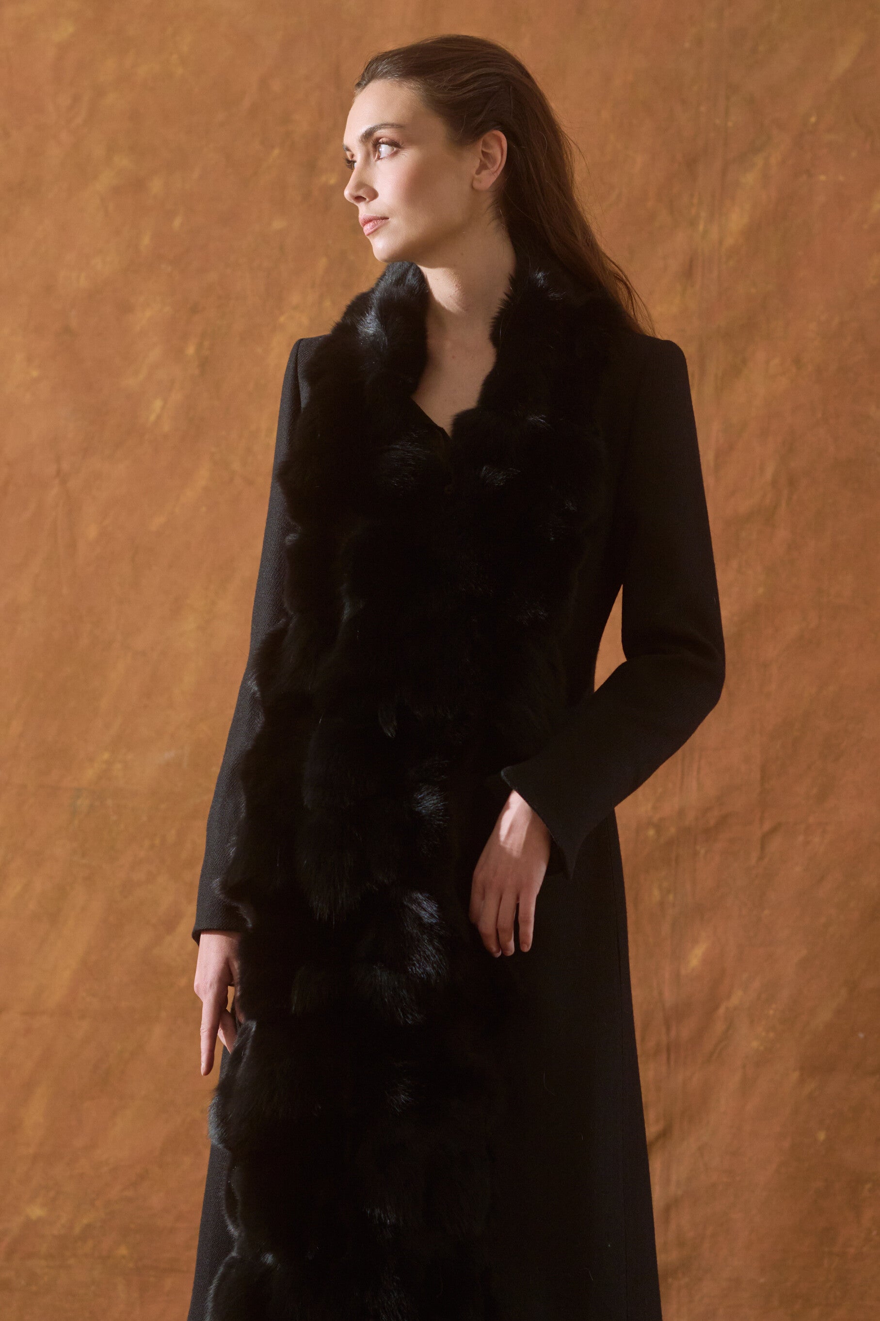 St Petersburg Coat in "Jerez" Wool