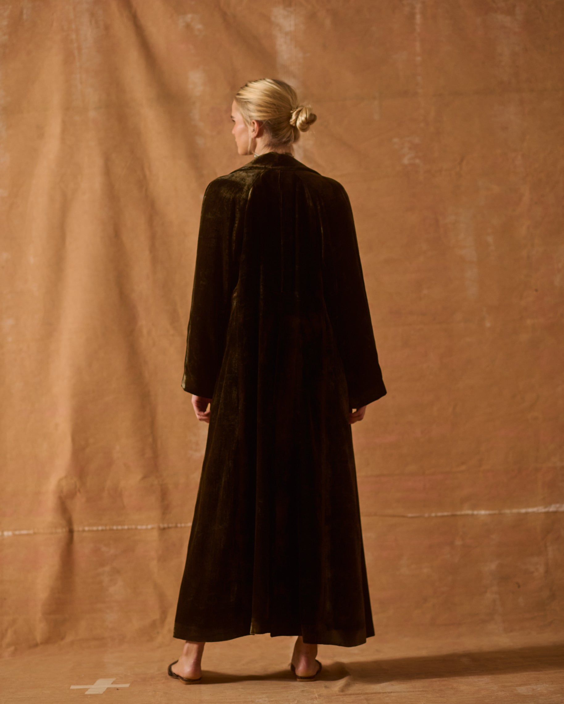 Silk Velvet Biella Coat