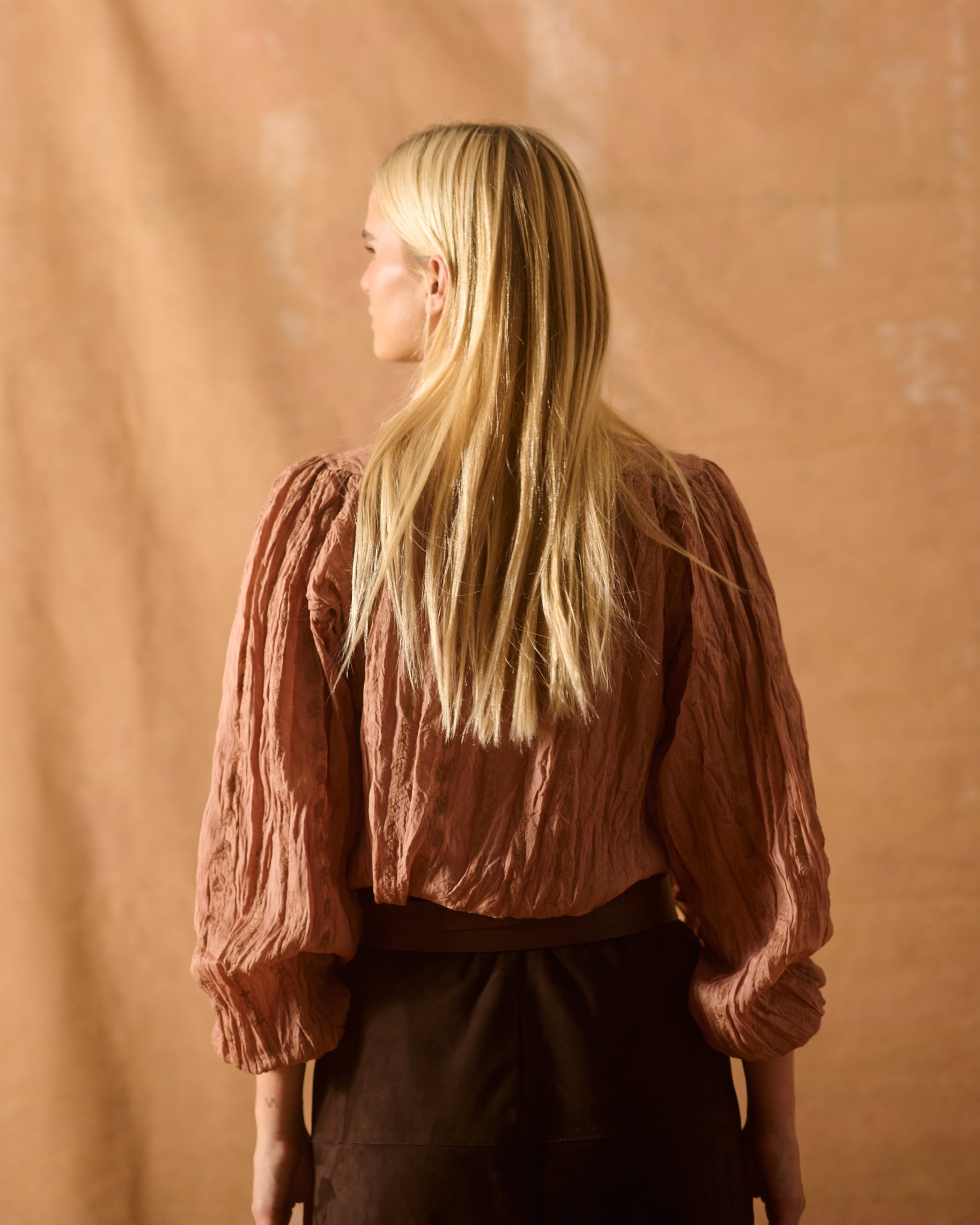 Ramie Embroidered Pienza Blouse