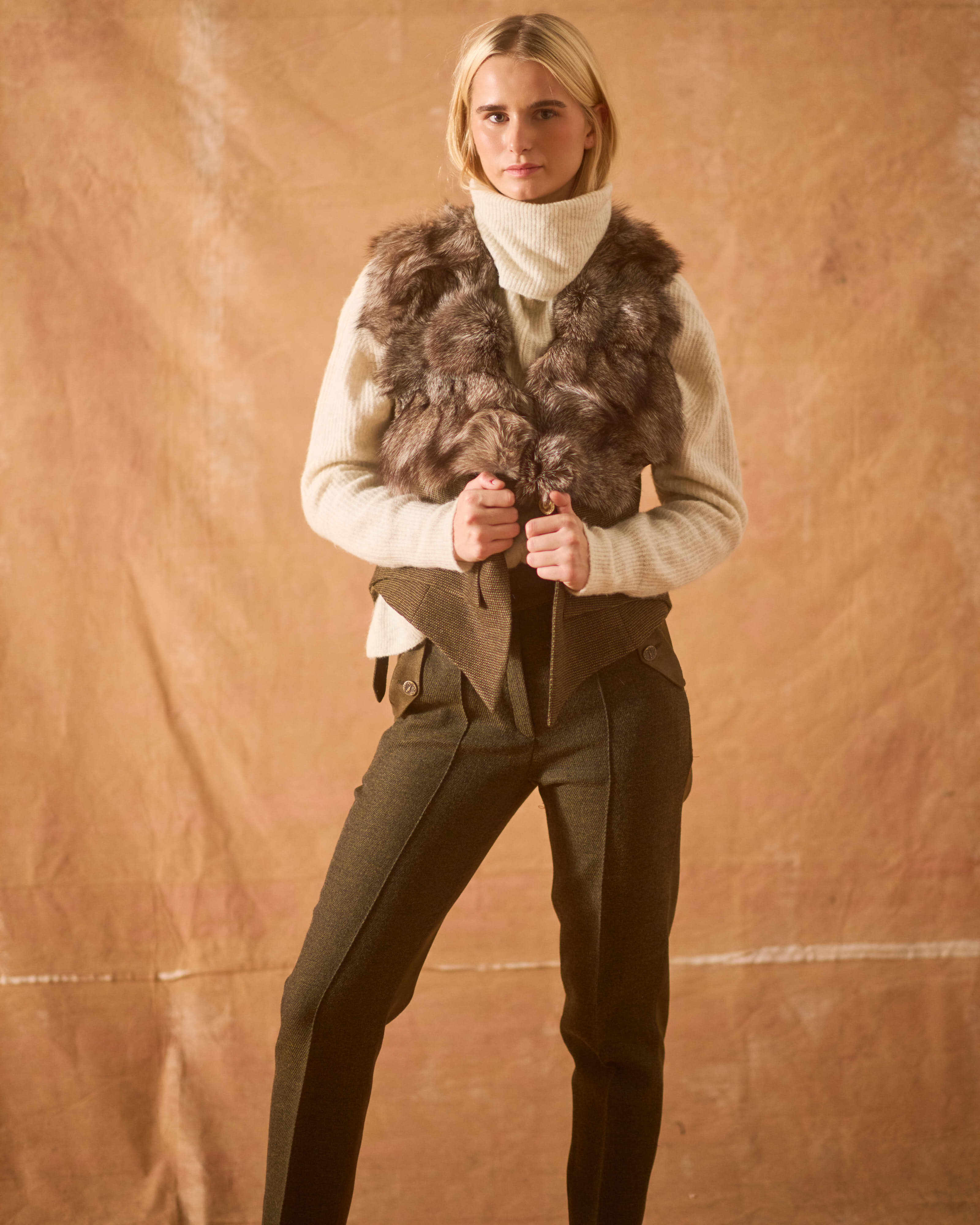 Tweed (Knit) Verdi Waistcoat