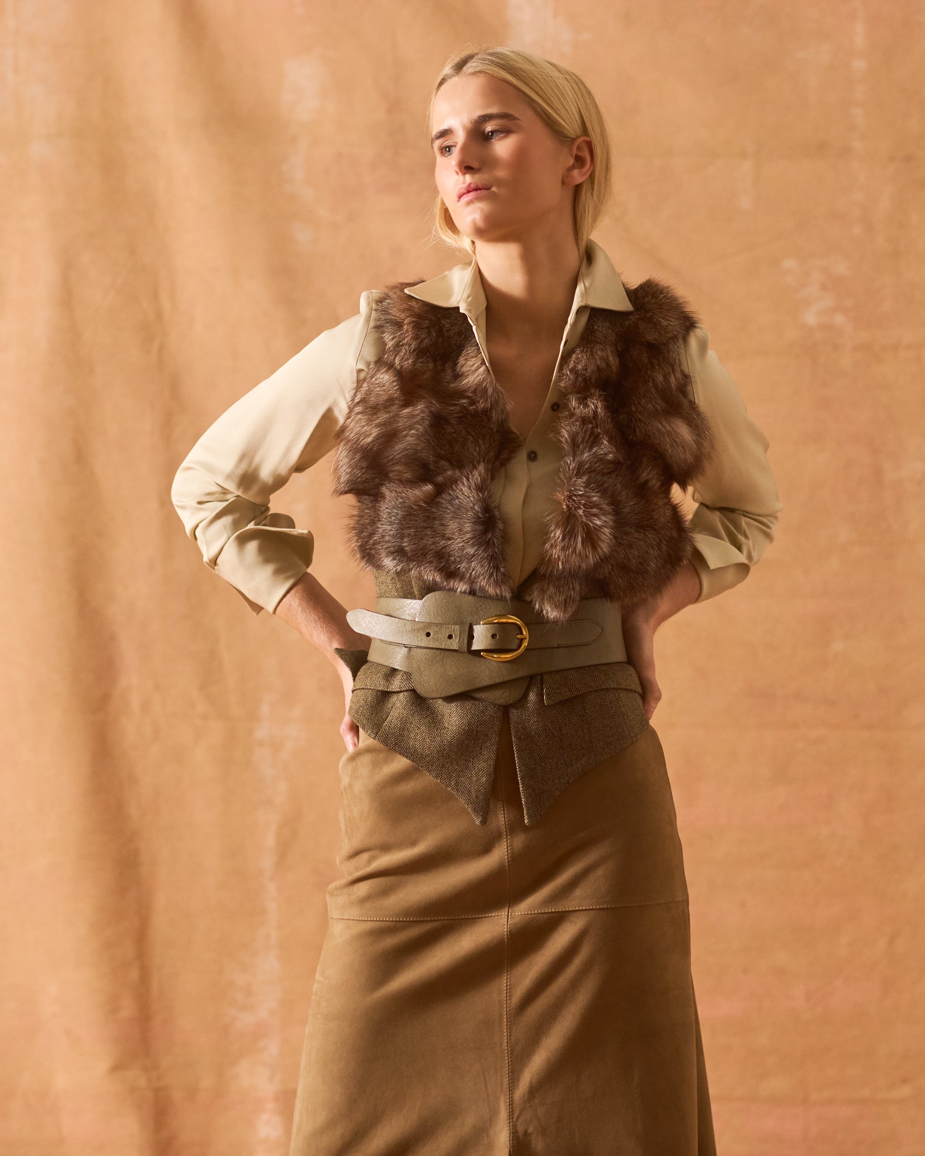 Tweed (Knit) Verdi Waistcoat