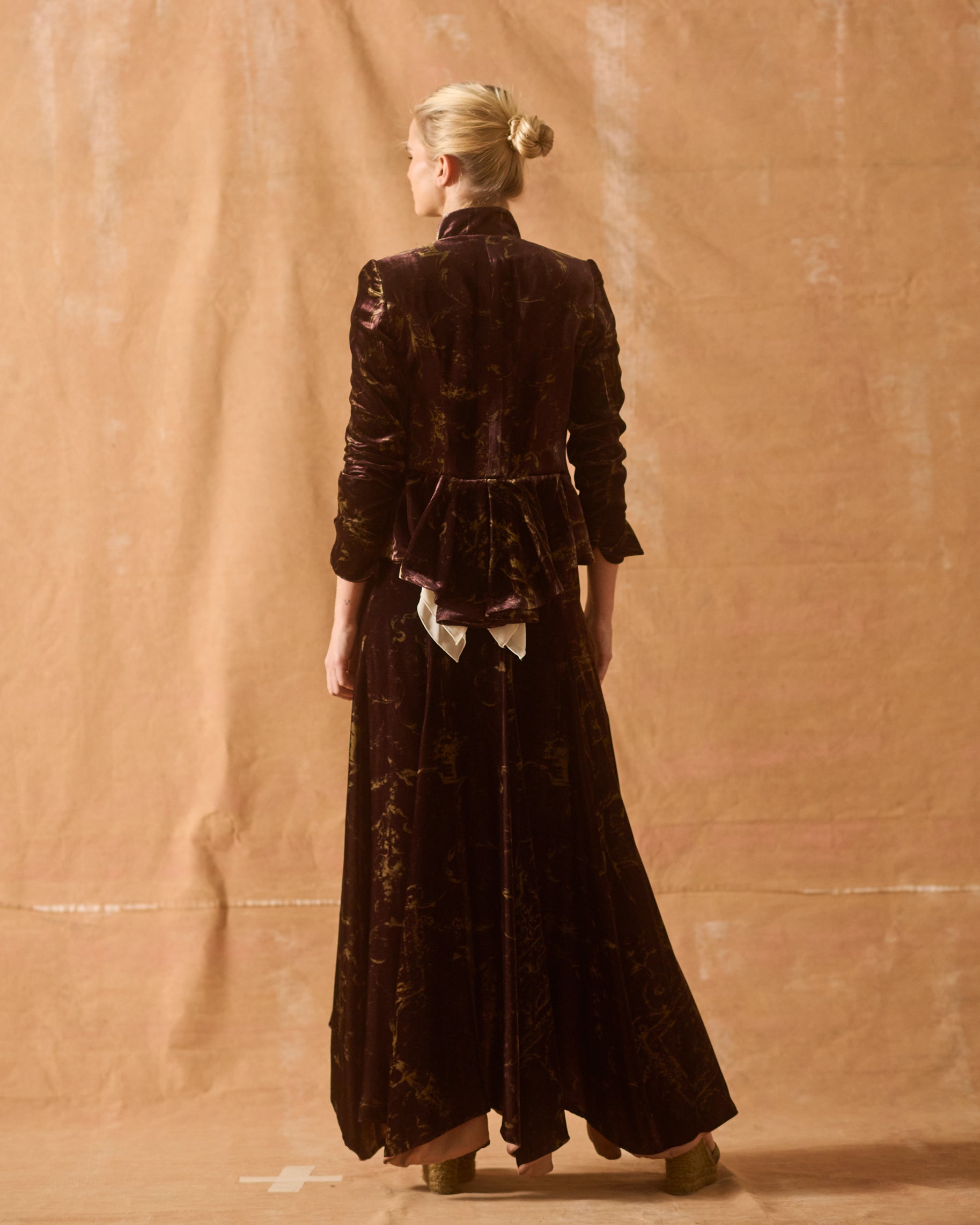 Silk Velvet Biella Skirt