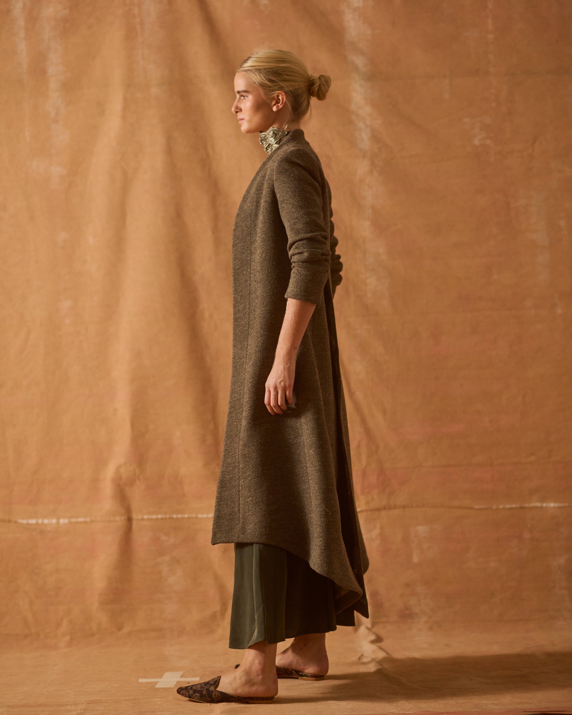 Tweed Knit Ginebra Coat