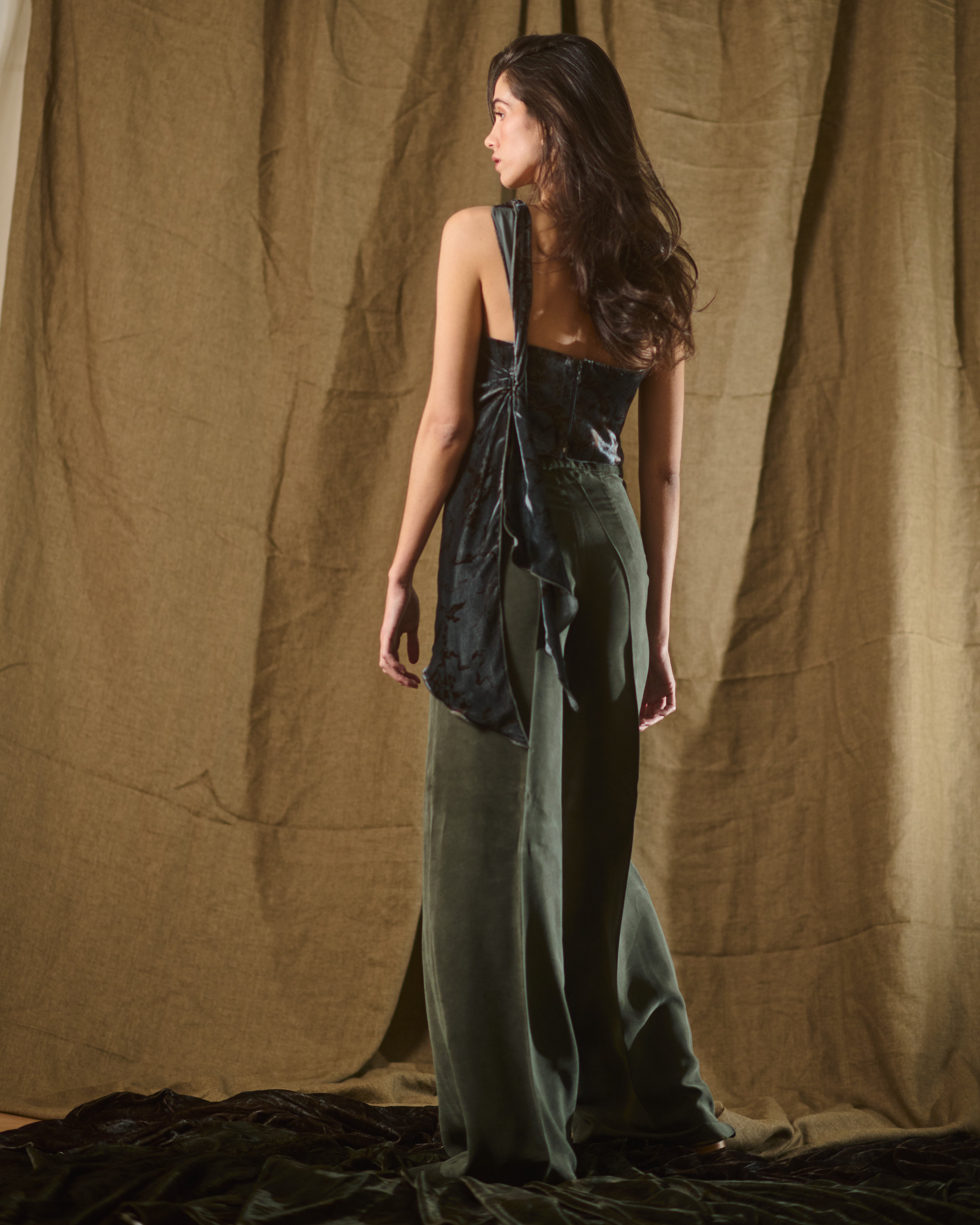 Cupro Maxi Pants - Oxford