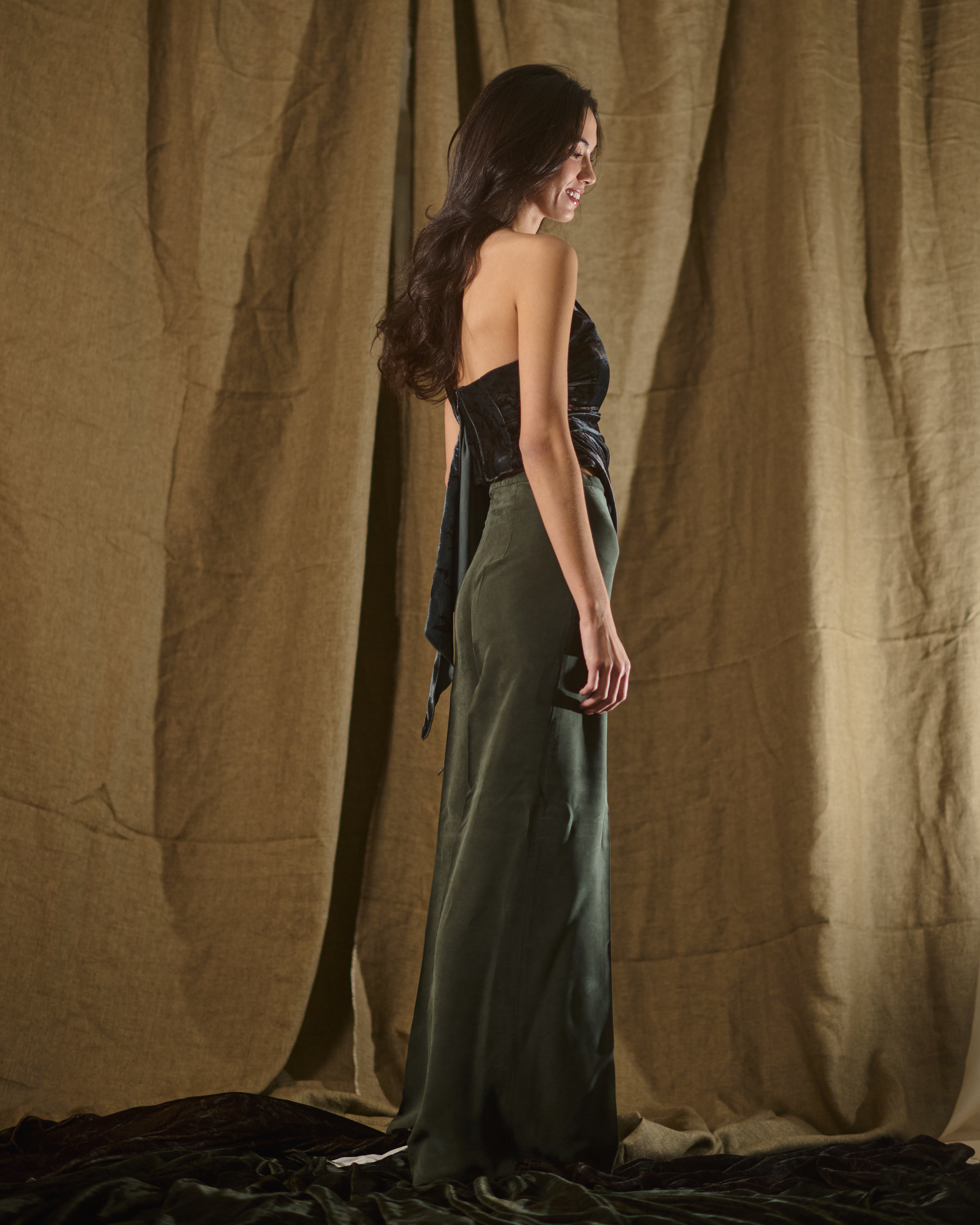 Cupro Maxi Pants - Oxford