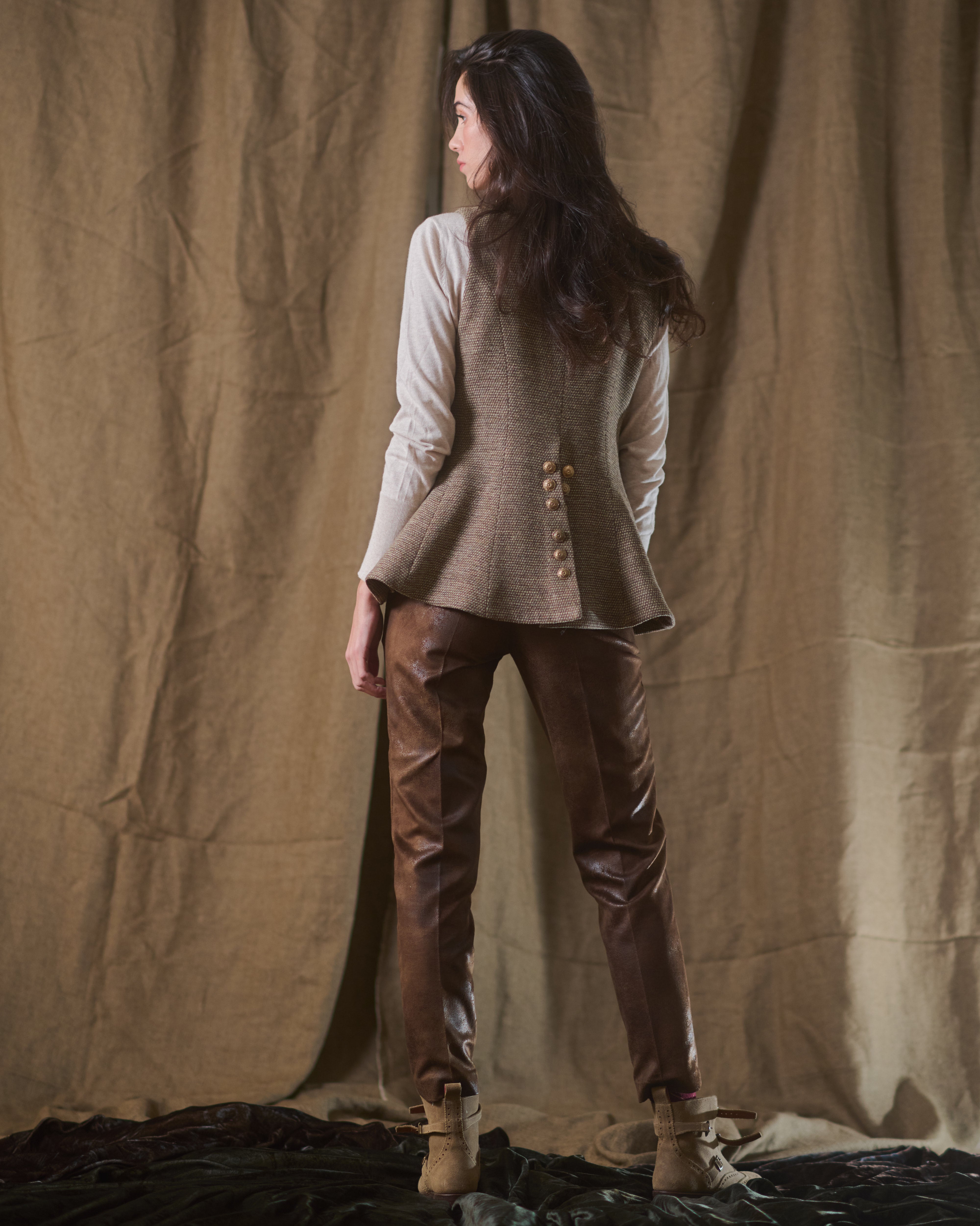 Tweed Knit Baltea Vest