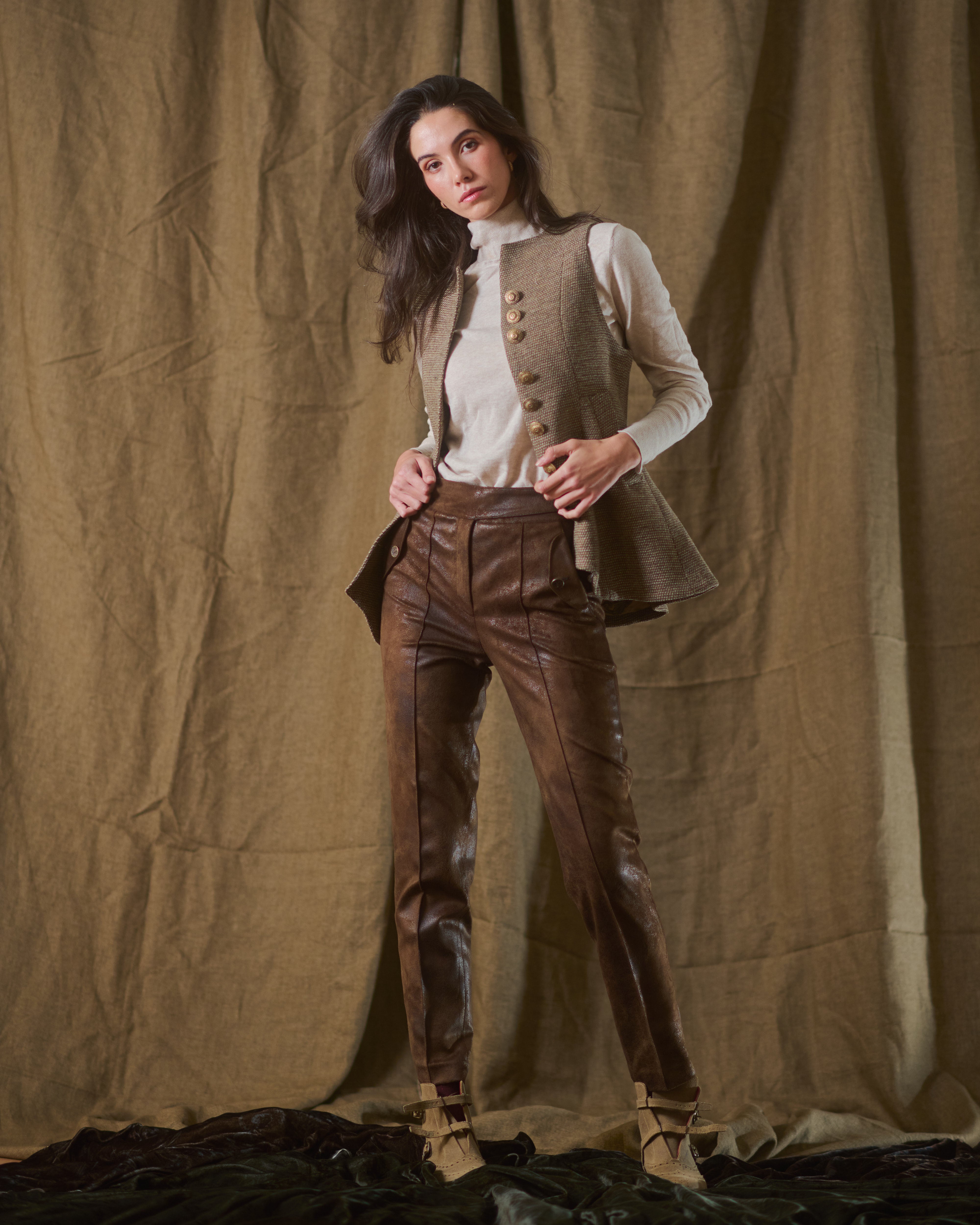 Tweed Knit Baltea Vest