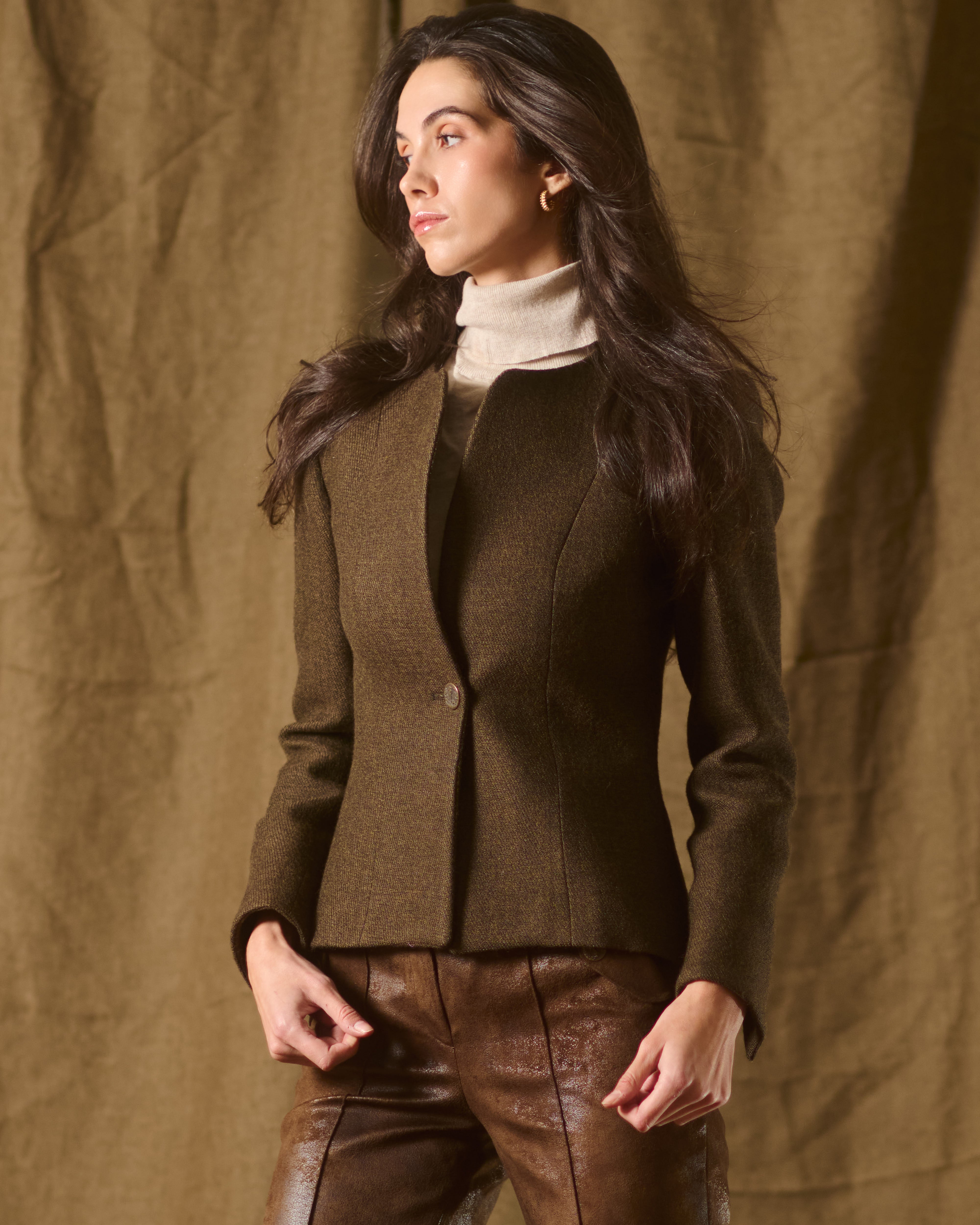 Greta Jacket in "Jerez" Wool
