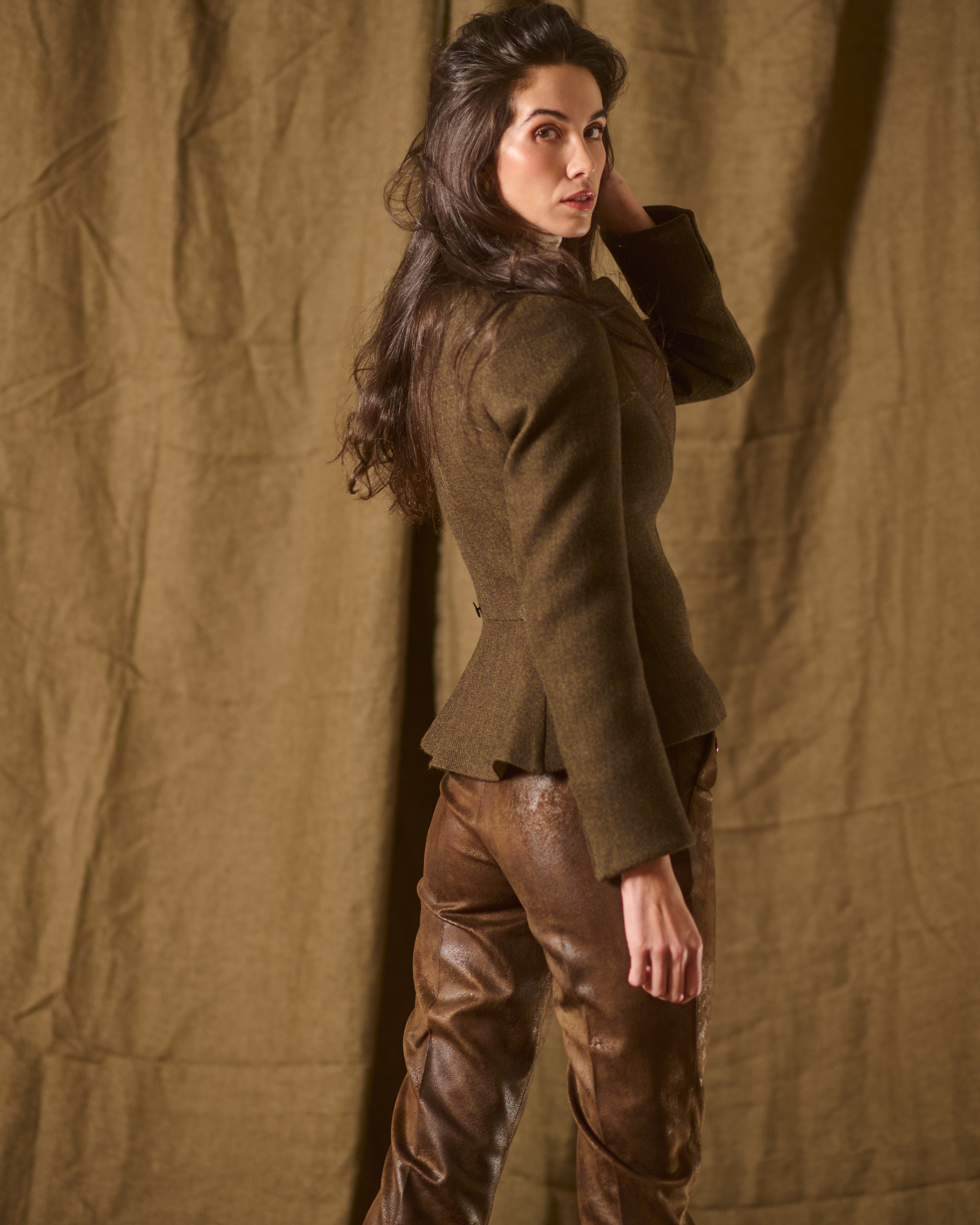 Greta Jacket in "Jerez" Wool