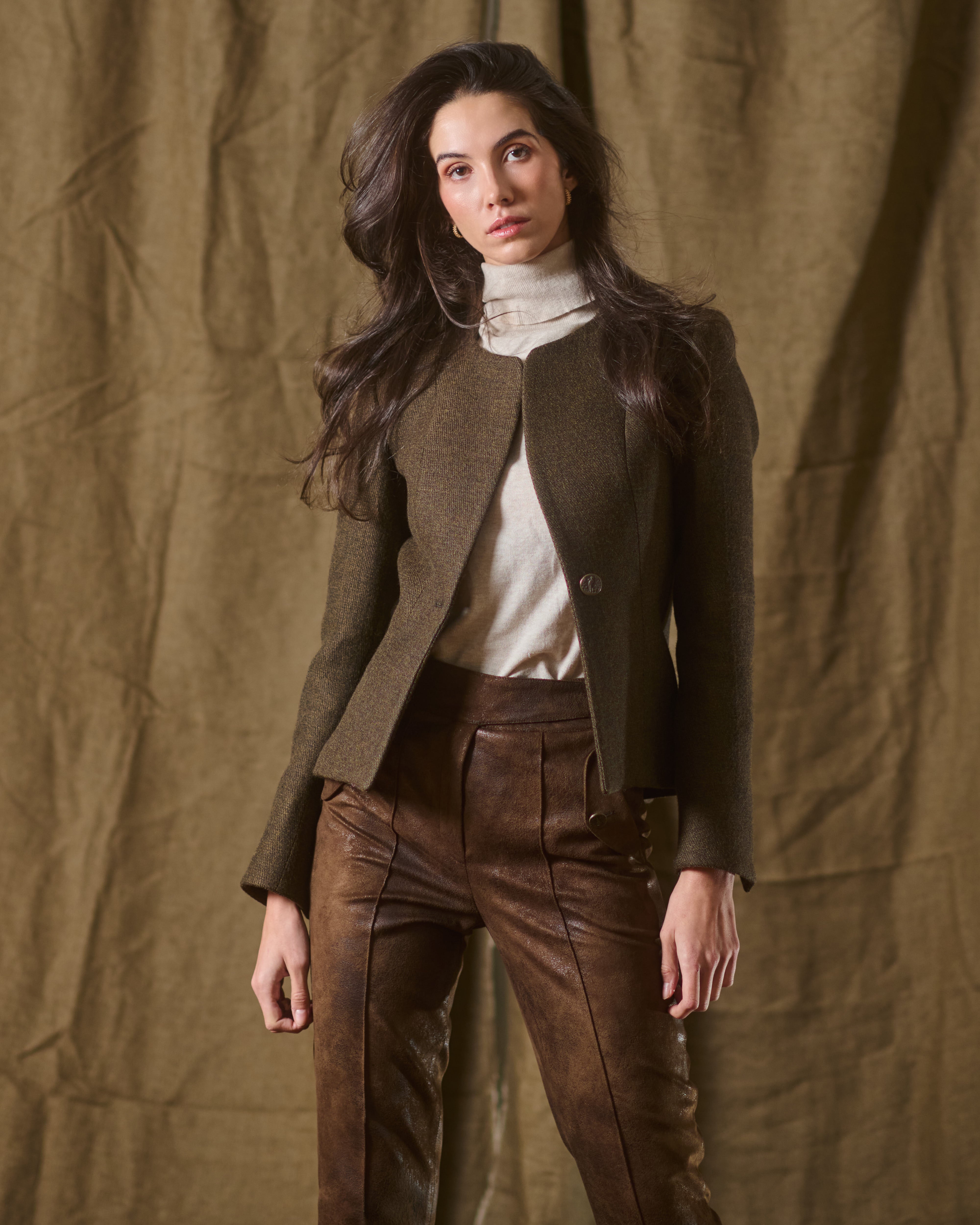 Greta Jacket in "Jerez" Wool