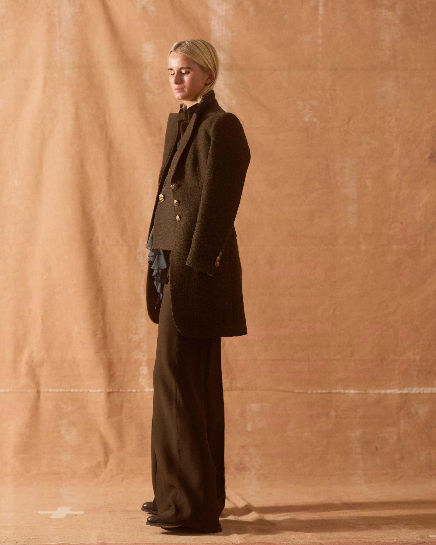 Classic Short Coat in "Jerez" Wool