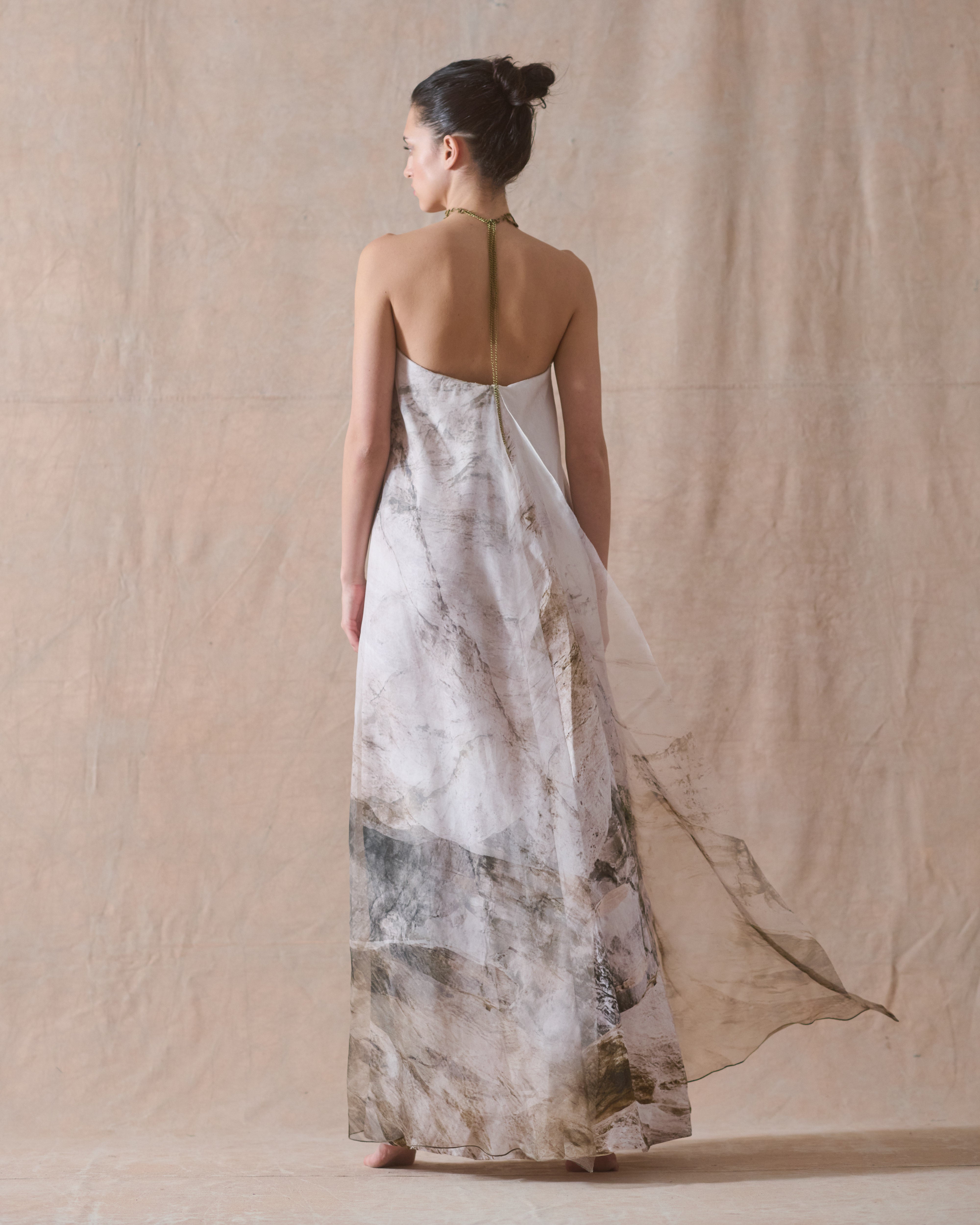 Rustic Silk Aurea Dress - Moonmist