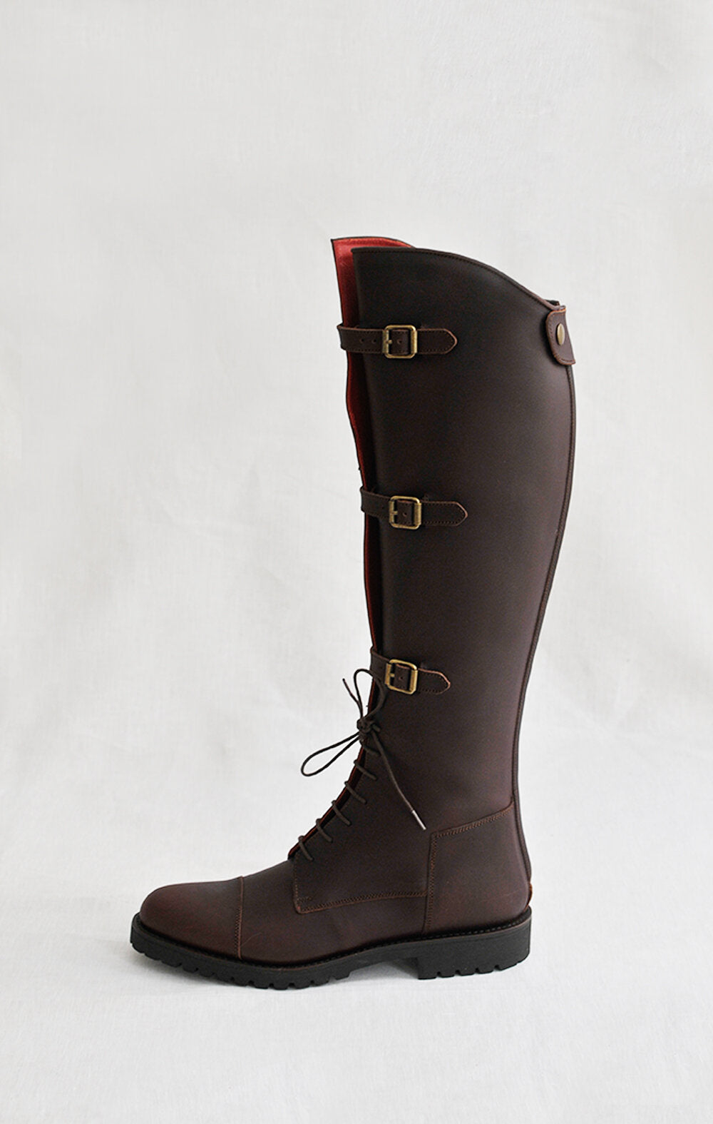 Brown Straps Boots