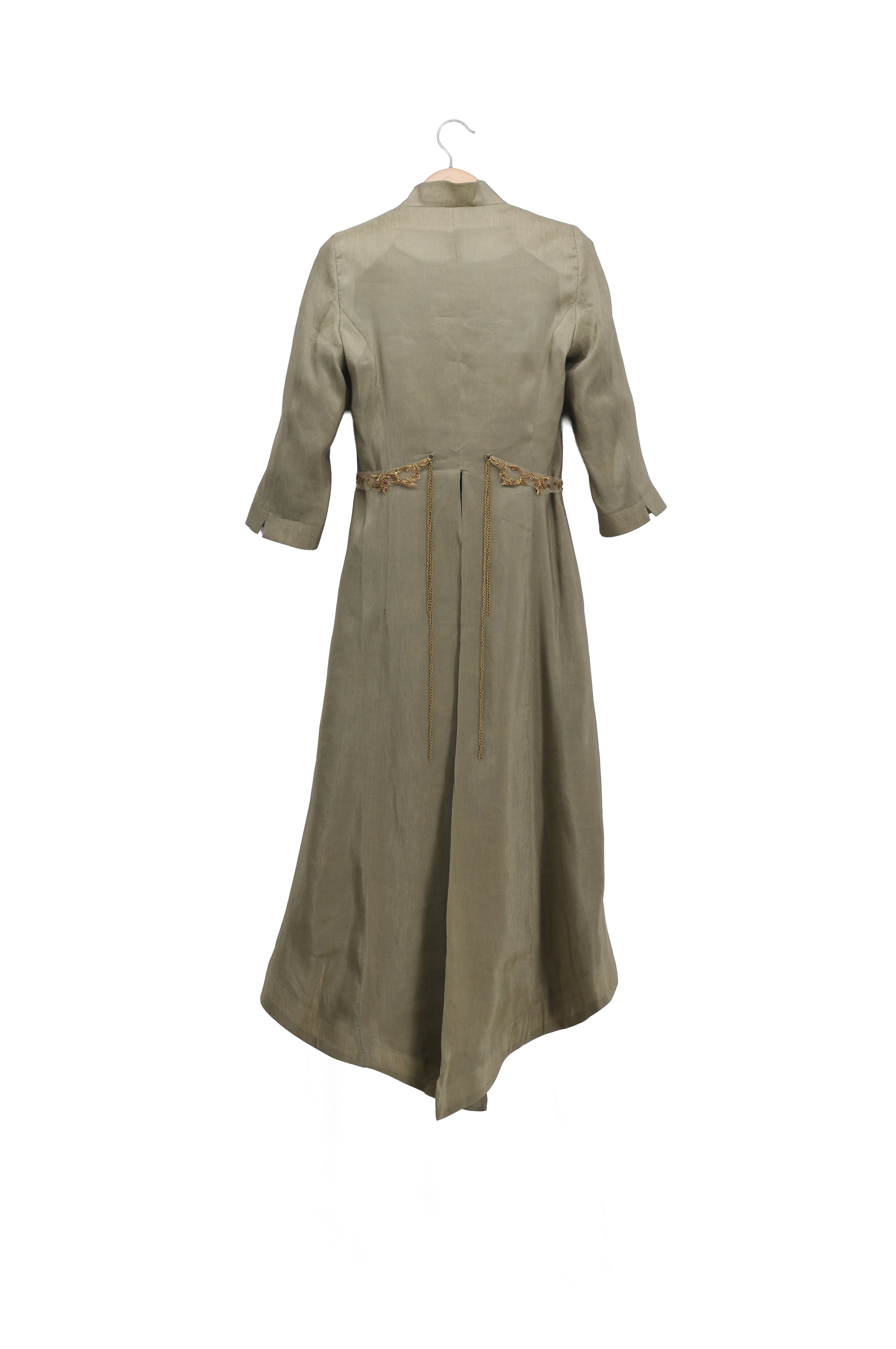 Abrigo Ginebra Birdie de seda rústica - Army