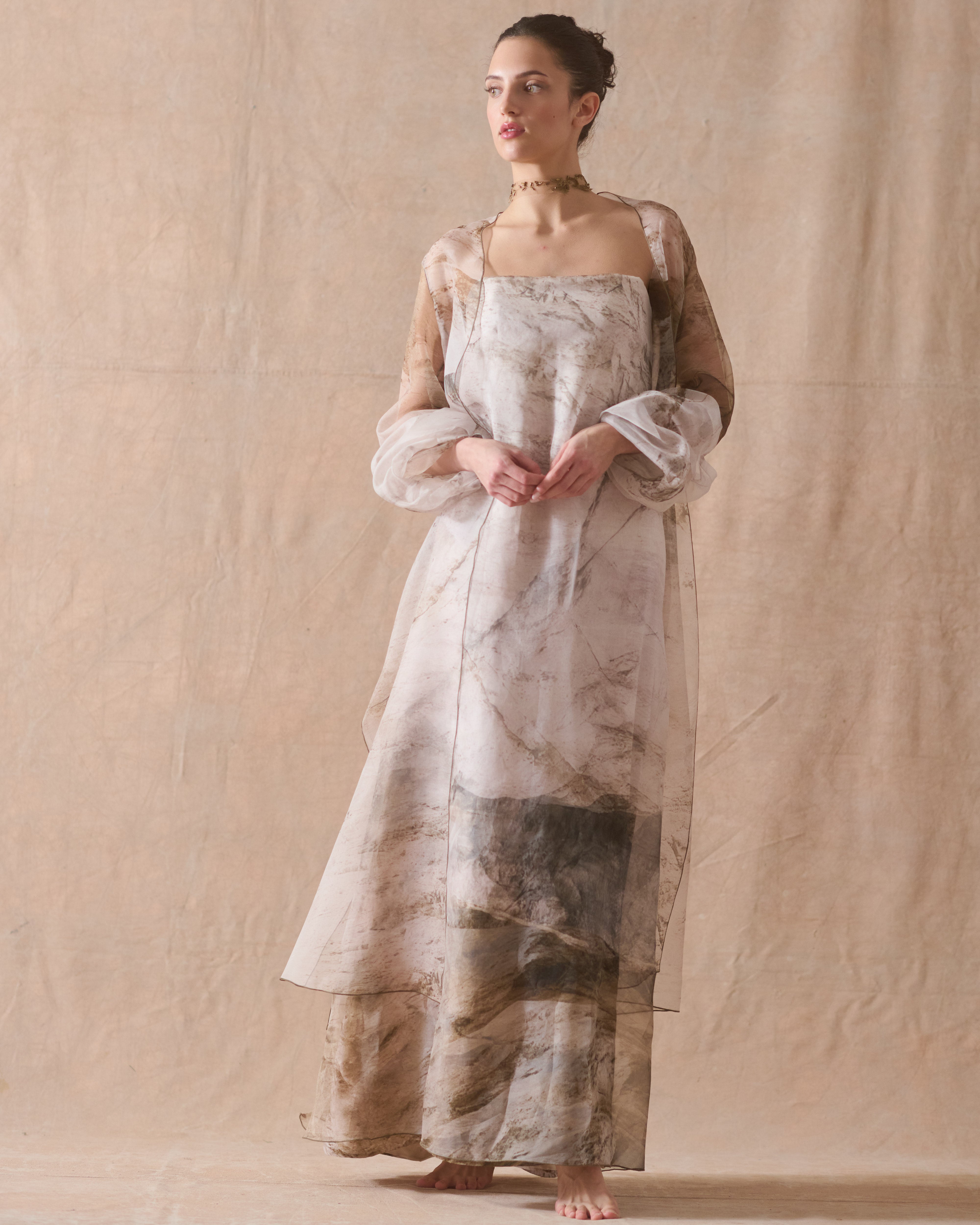 Organza Cloud Coat - Moonmist