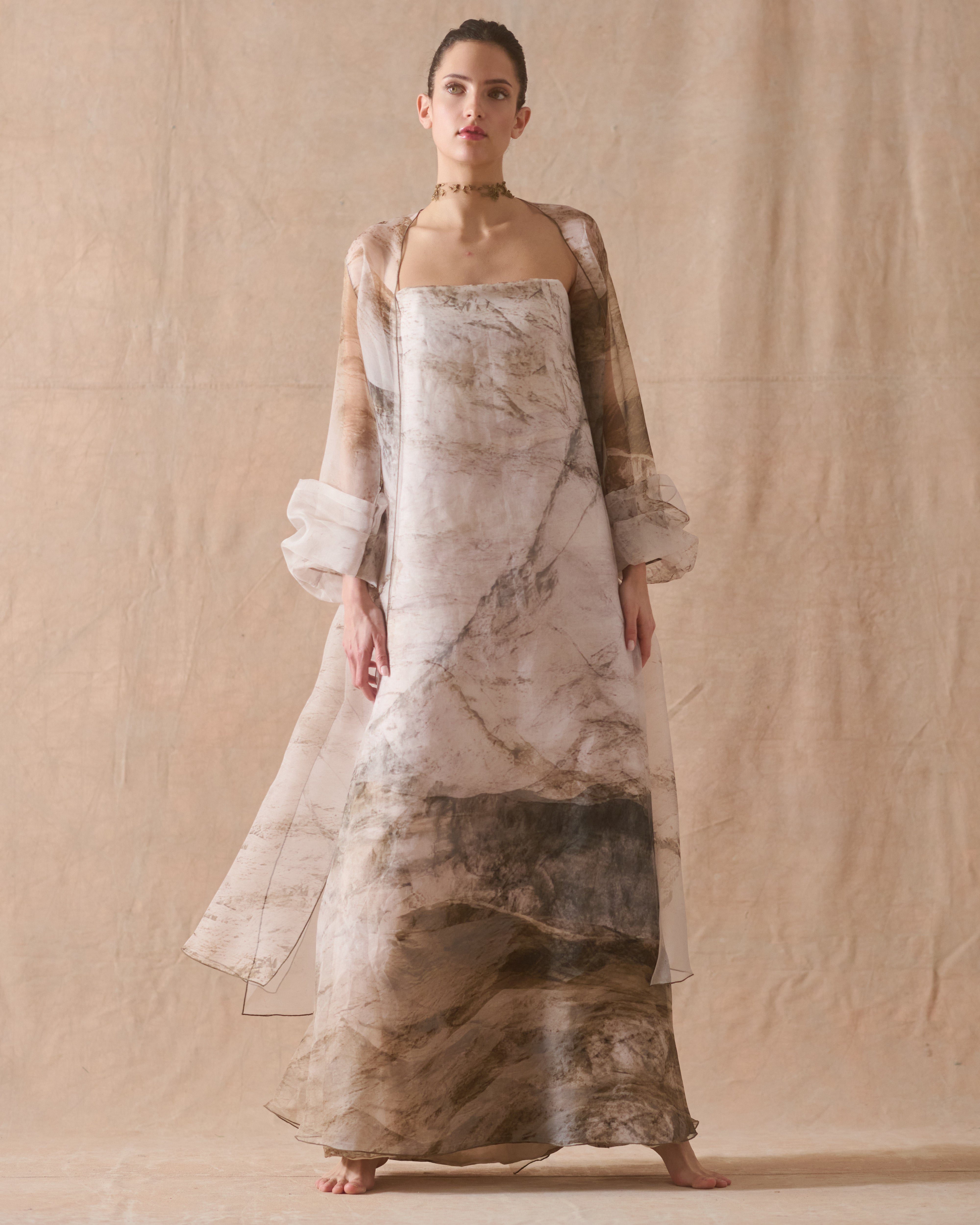 Organza Cloud Coat - Moonmist