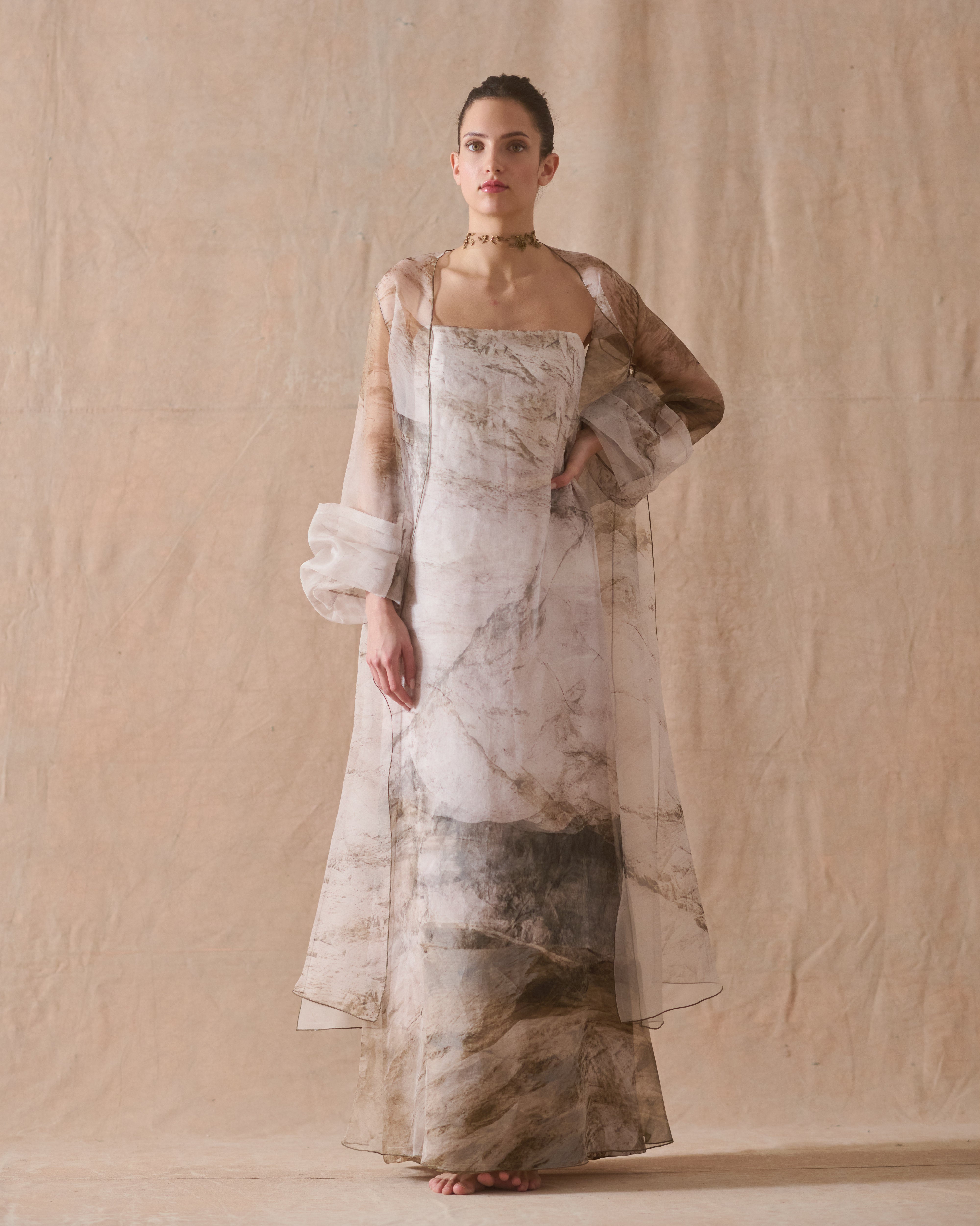 Organza Cloud Coat - Moonmist