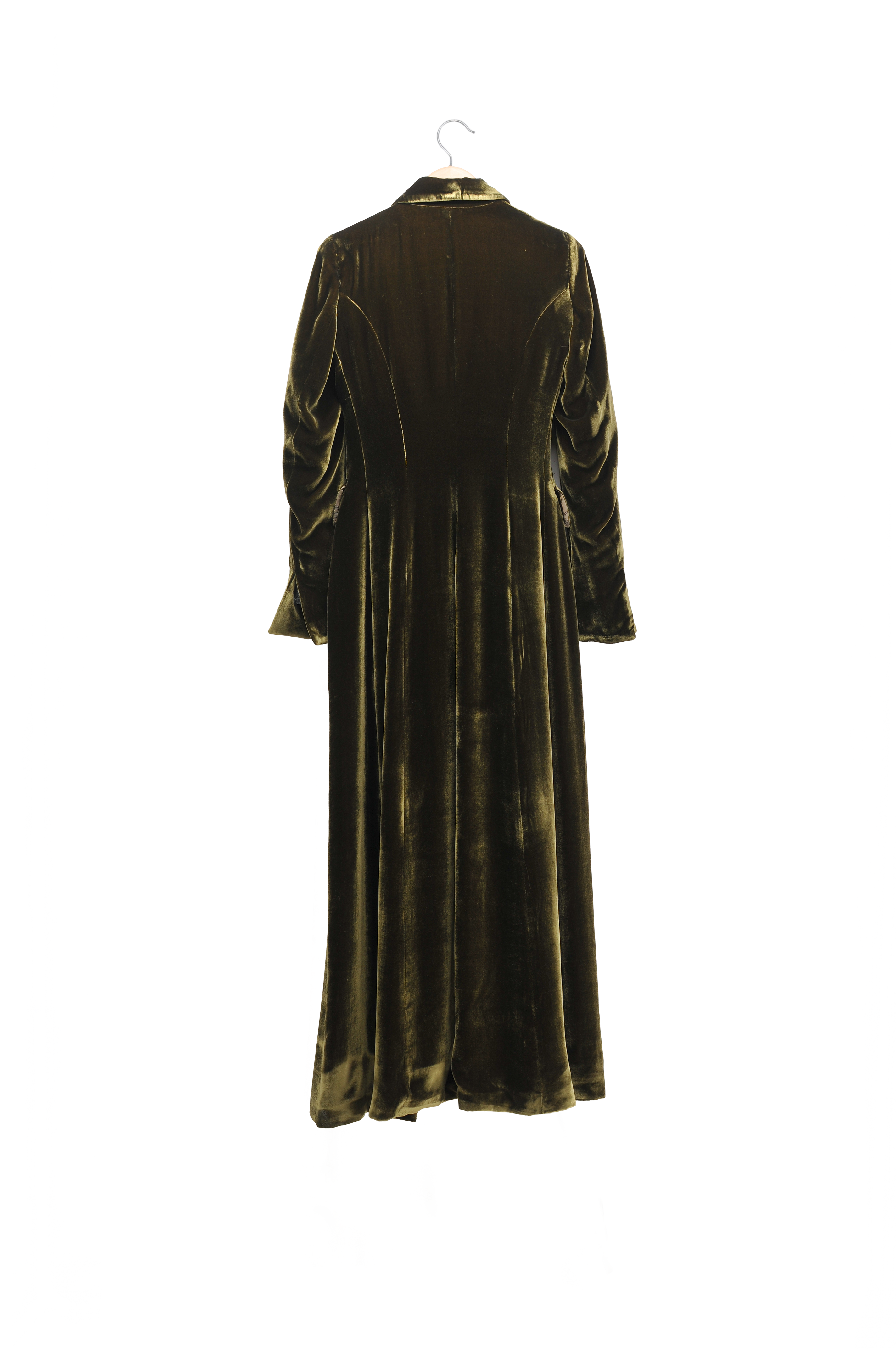 Abrigo Clásico de Terciopelo de Seda - Picual