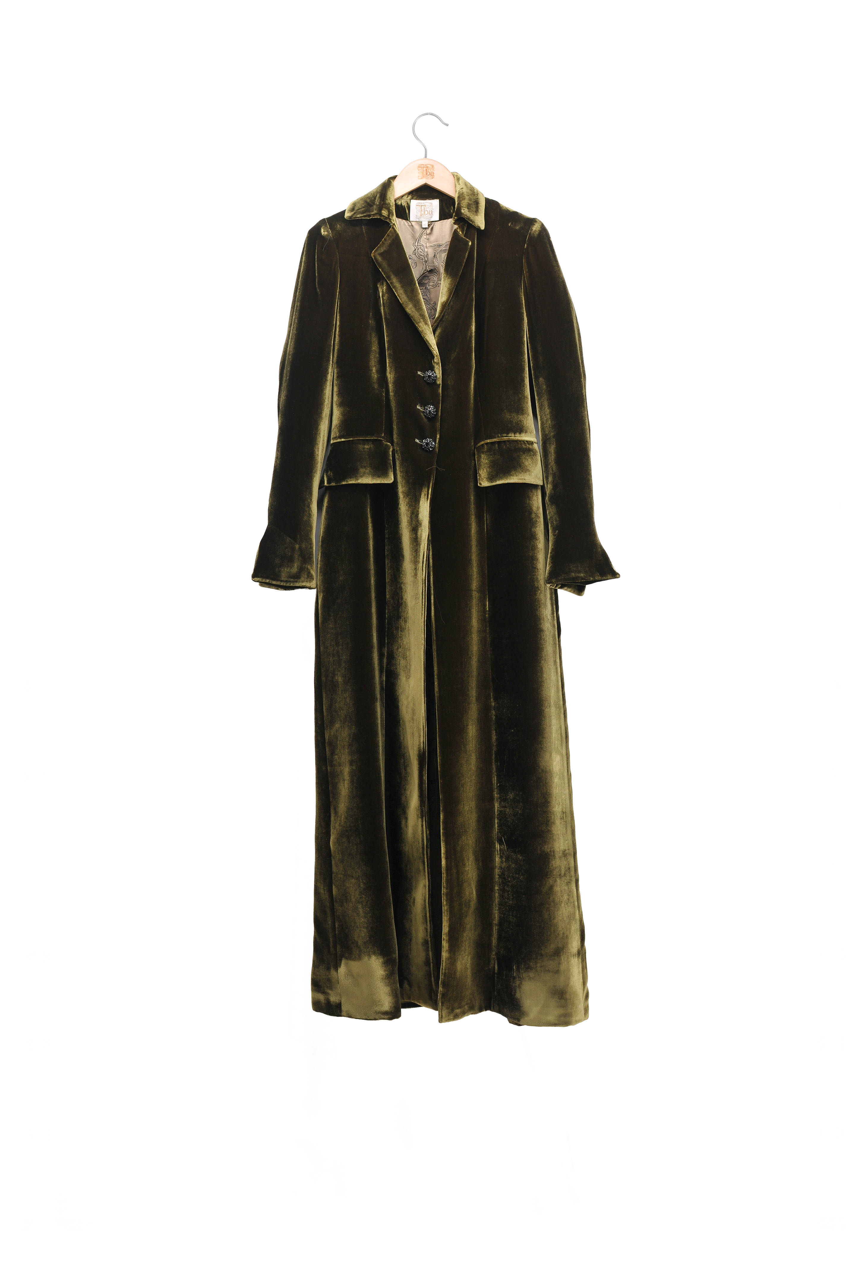 Abrigo Clásico de Terciopelo de Seda - Picual