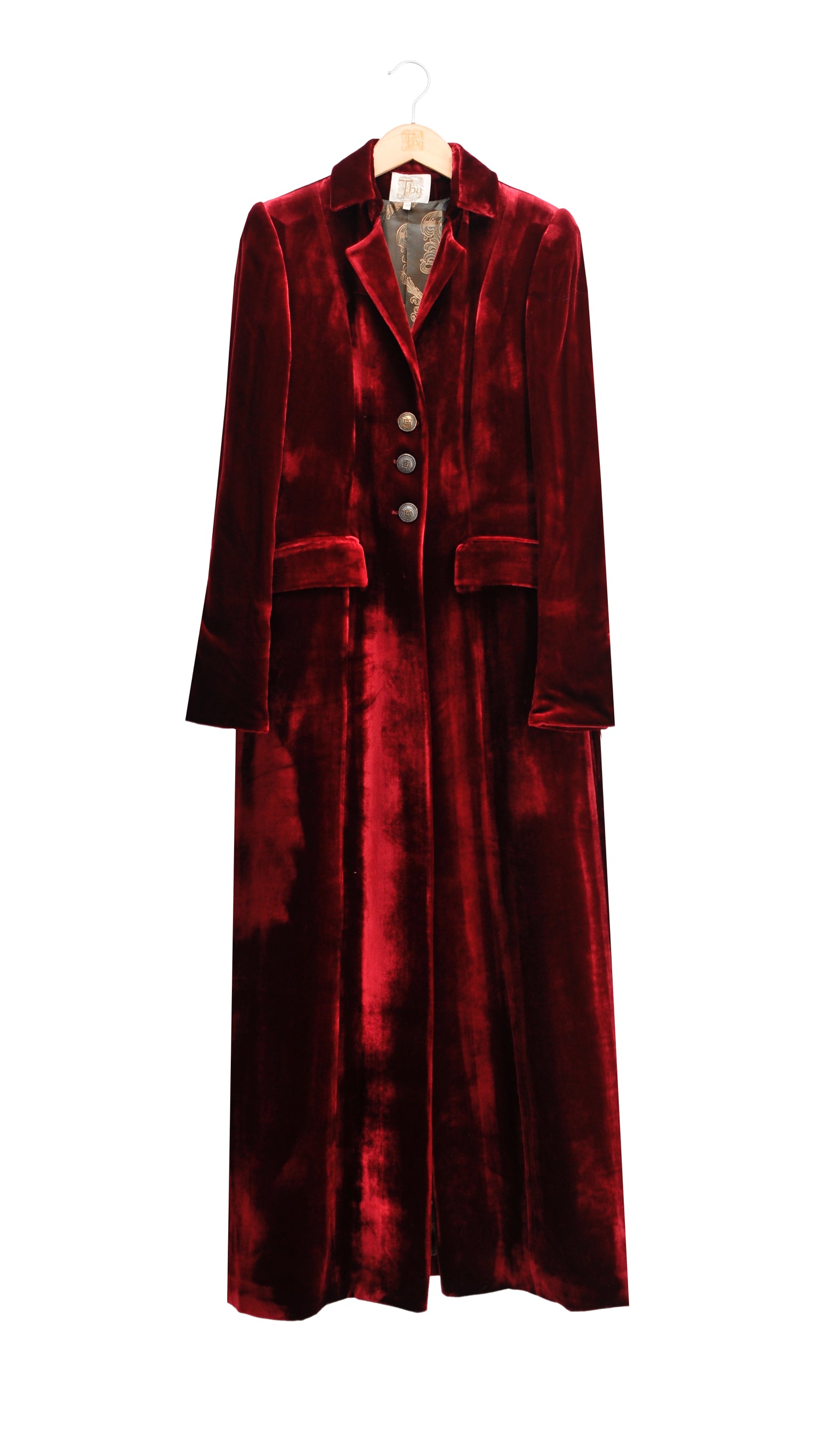 Abrigo Clásico de terciopelo de seda