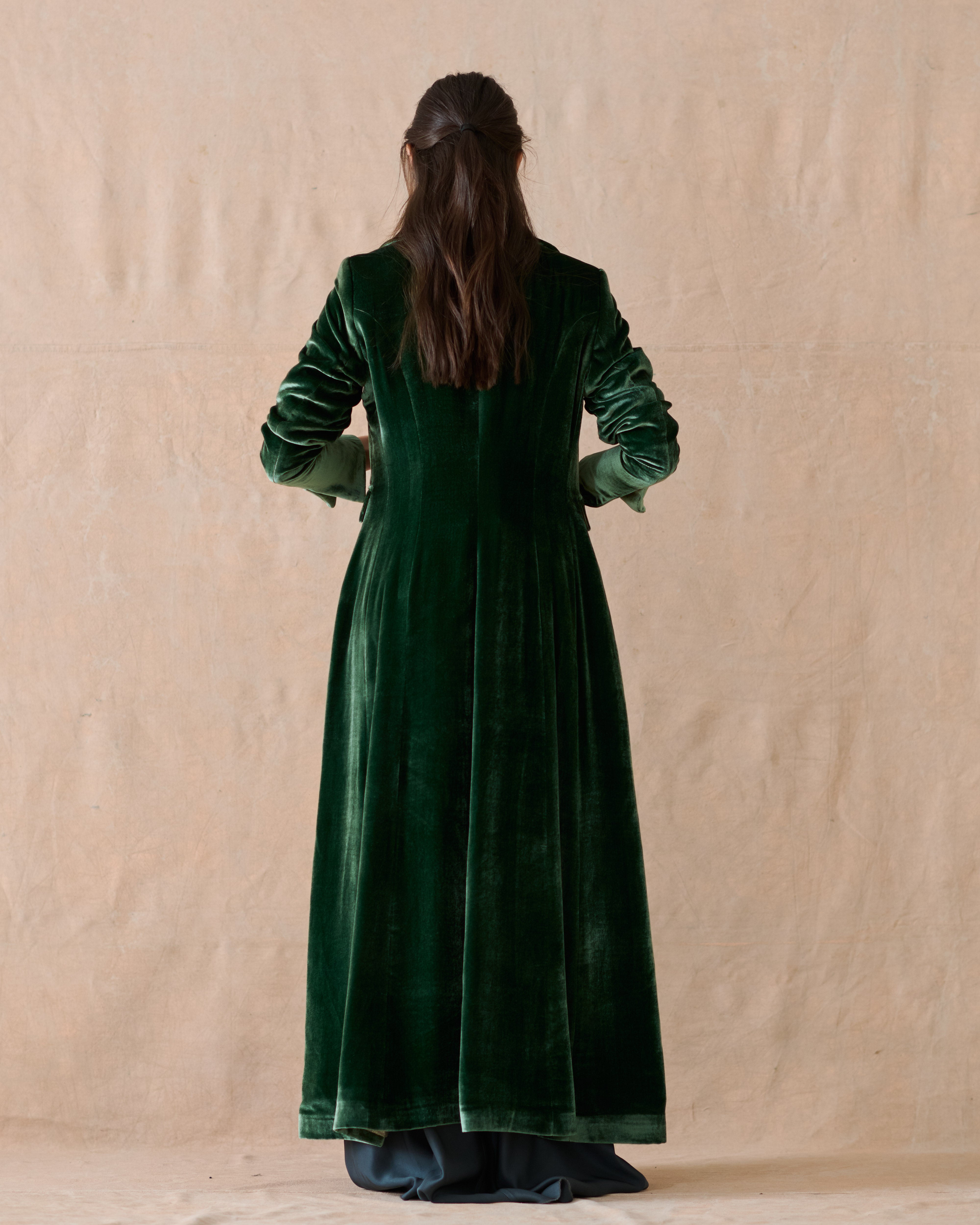 Silk Velvet Classic Coat - T.ba Life Silk Velvet Classic Coat - T.ba Life