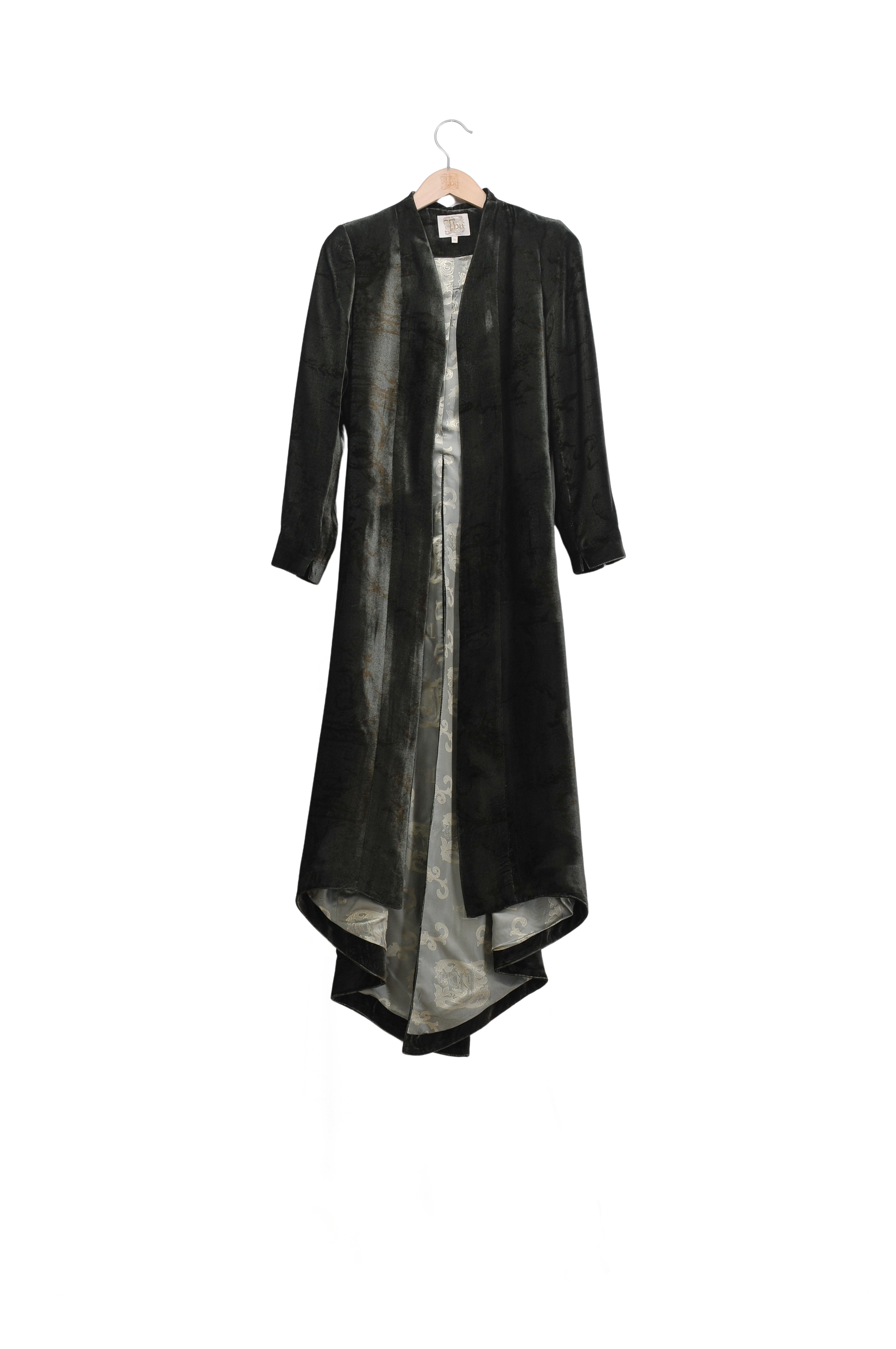 Abrigo Ginebra en Terciopelo de Seda - Print Rock