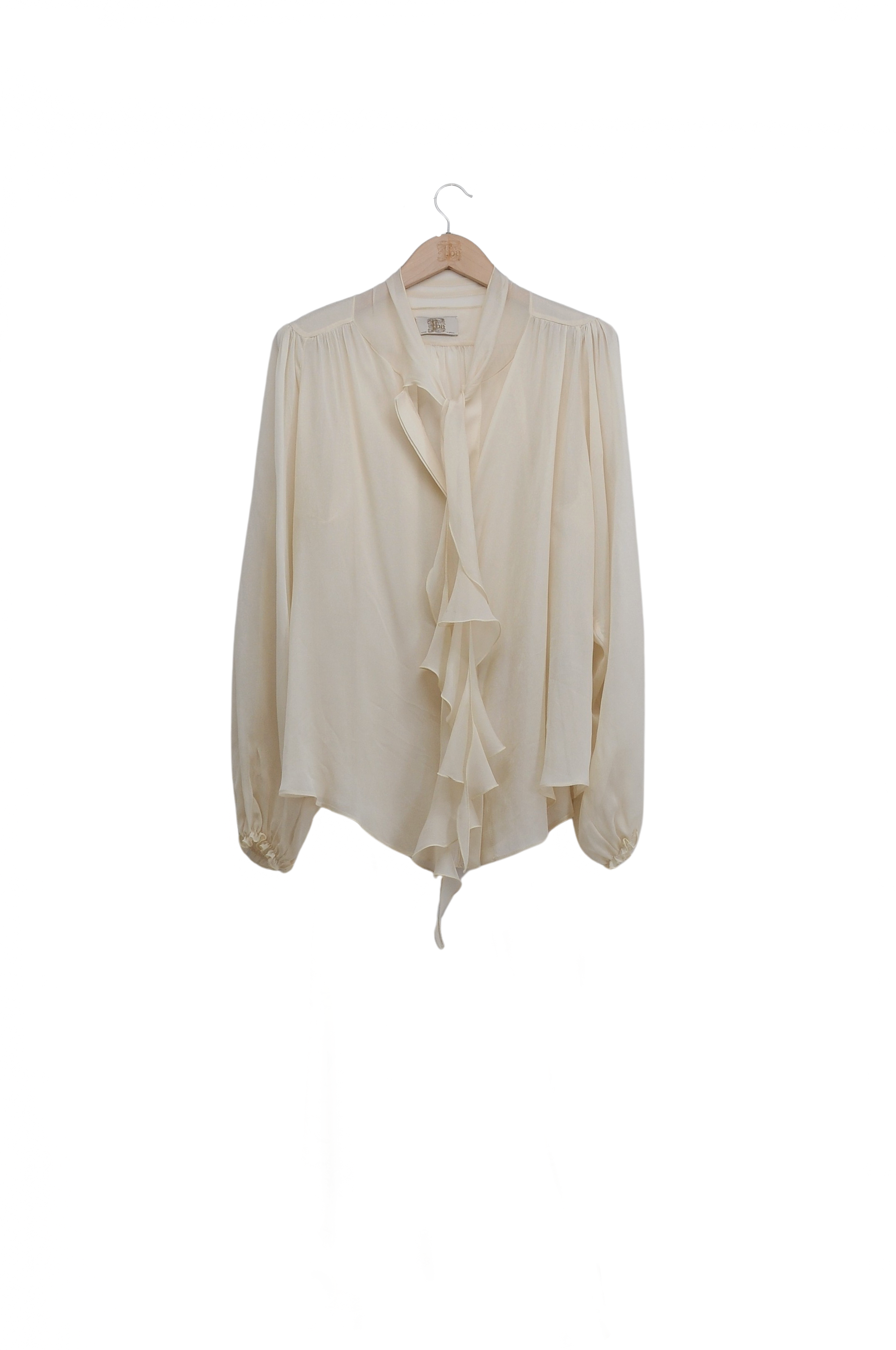 Fine Crepe Pienza Blouse - Natural