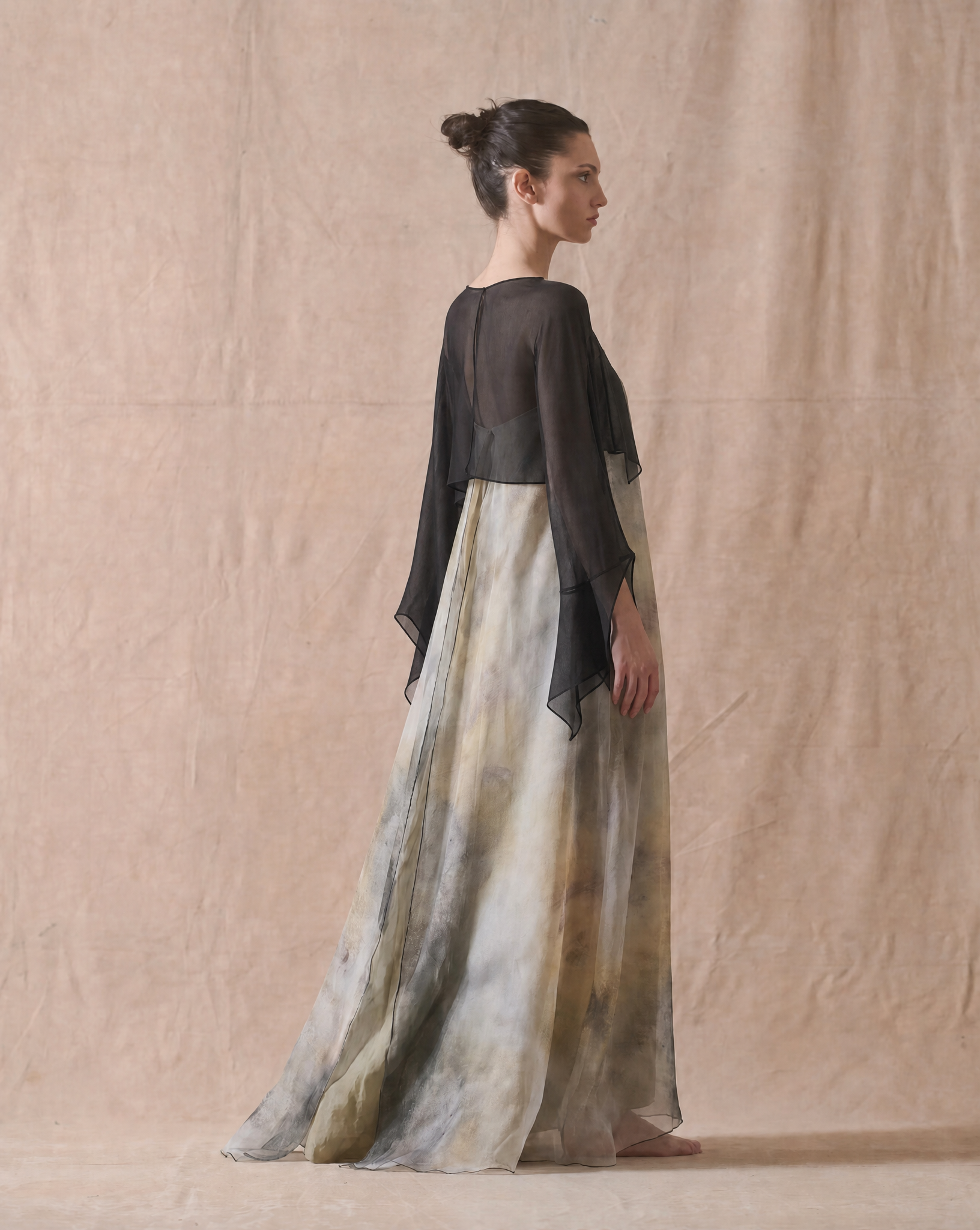 Blusa Gia en Gasa - Negro