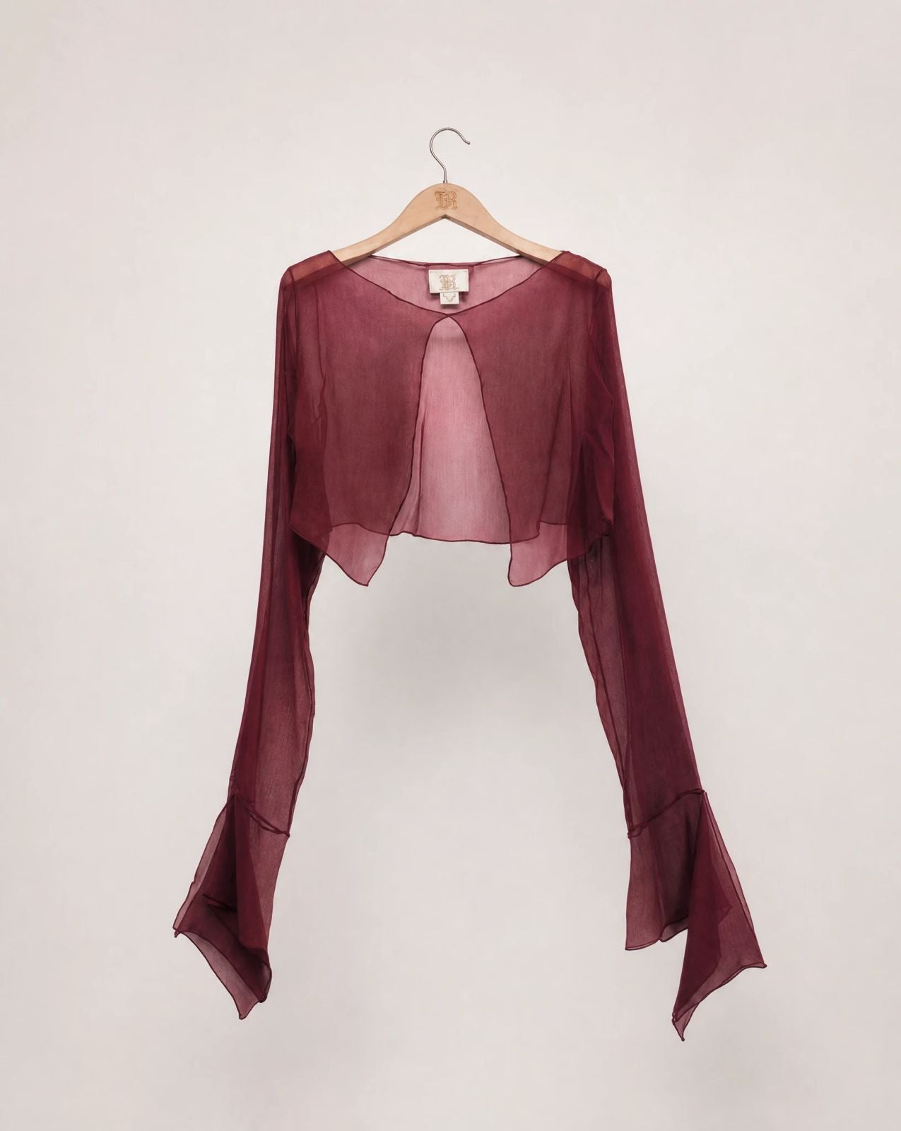 Blusa Gia en Gasa - Borgoña