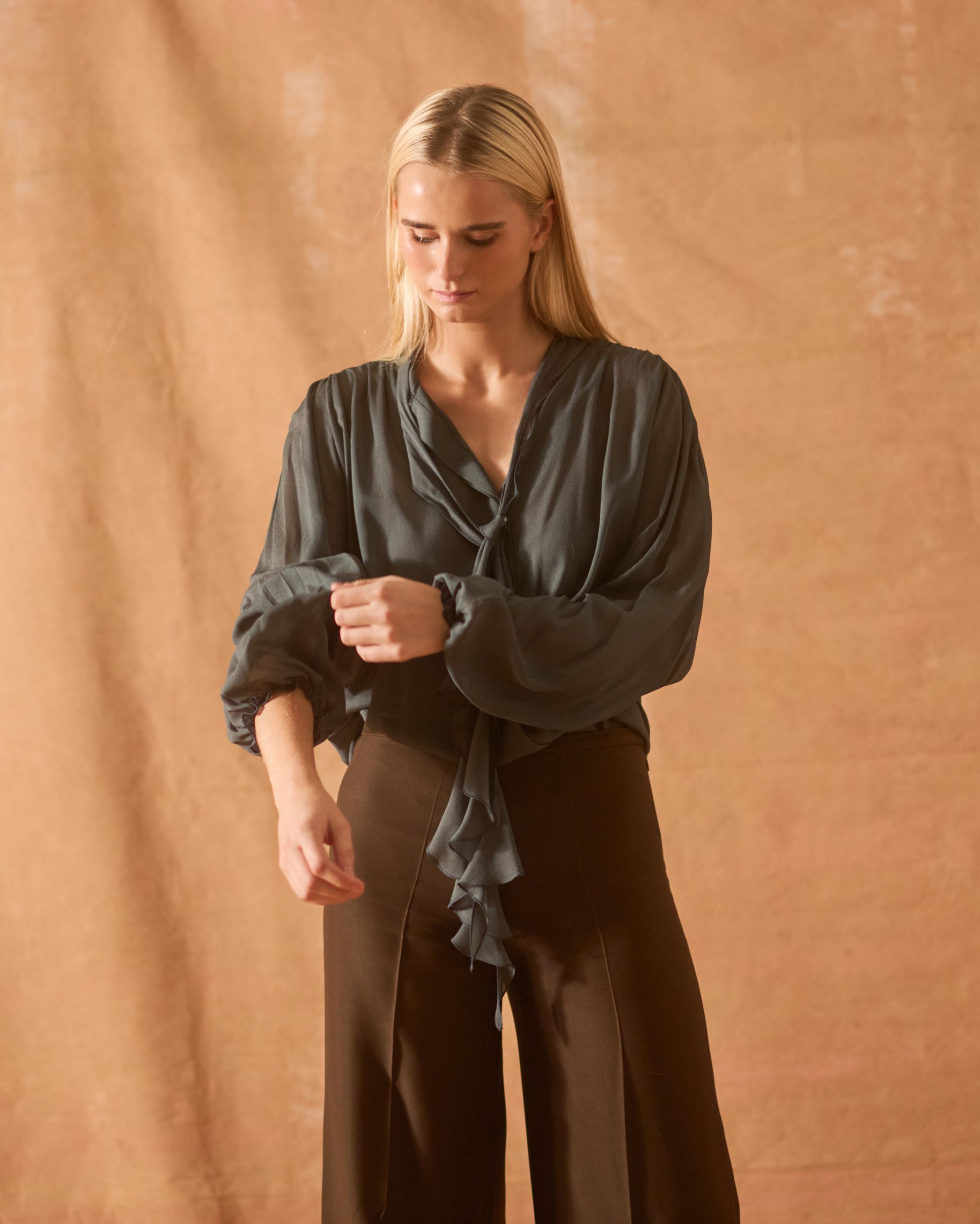 Blusa Pienza en Crespón - Lead Sea