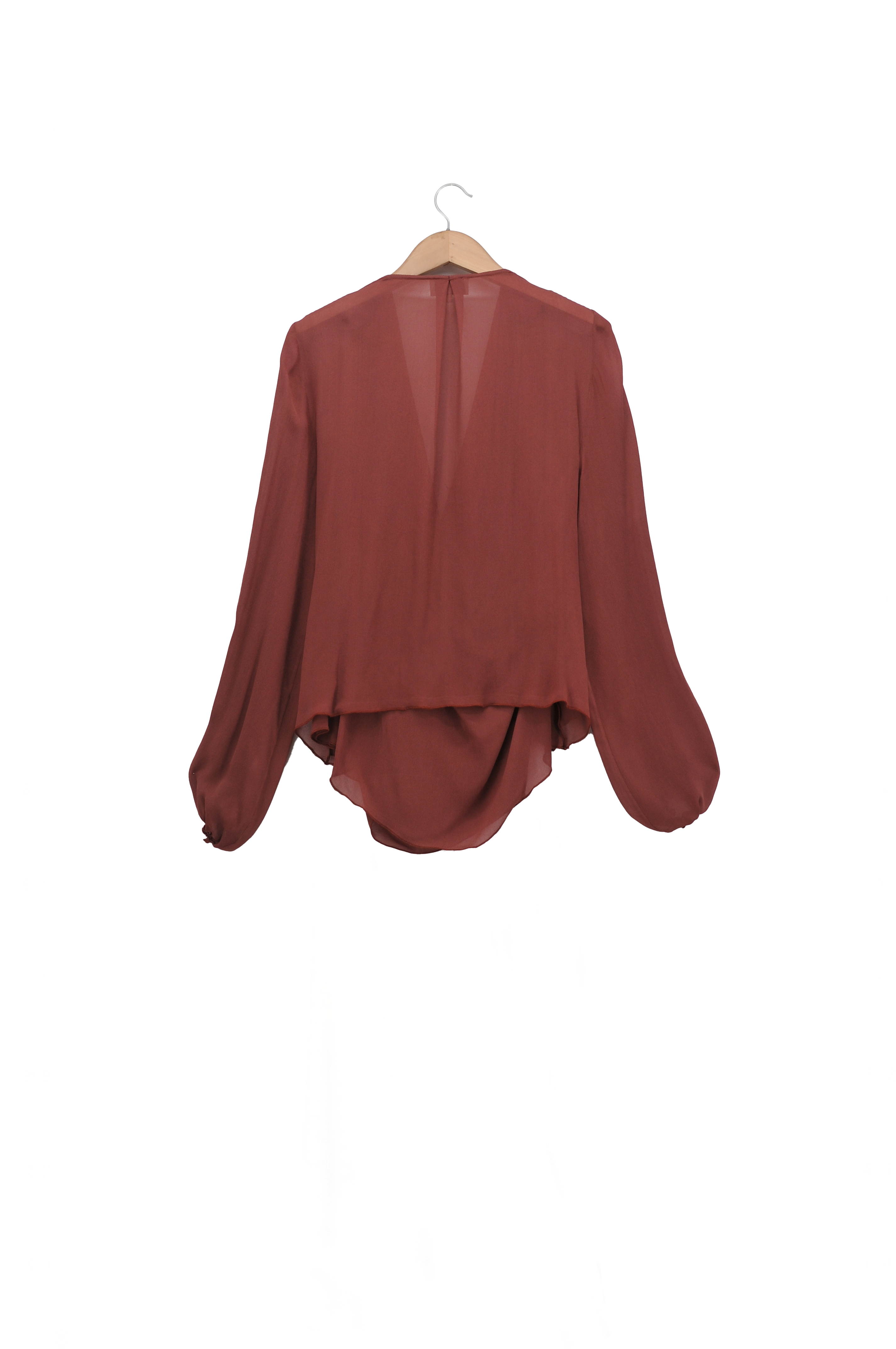 Blusa Toscana en Crespón - Burgundy