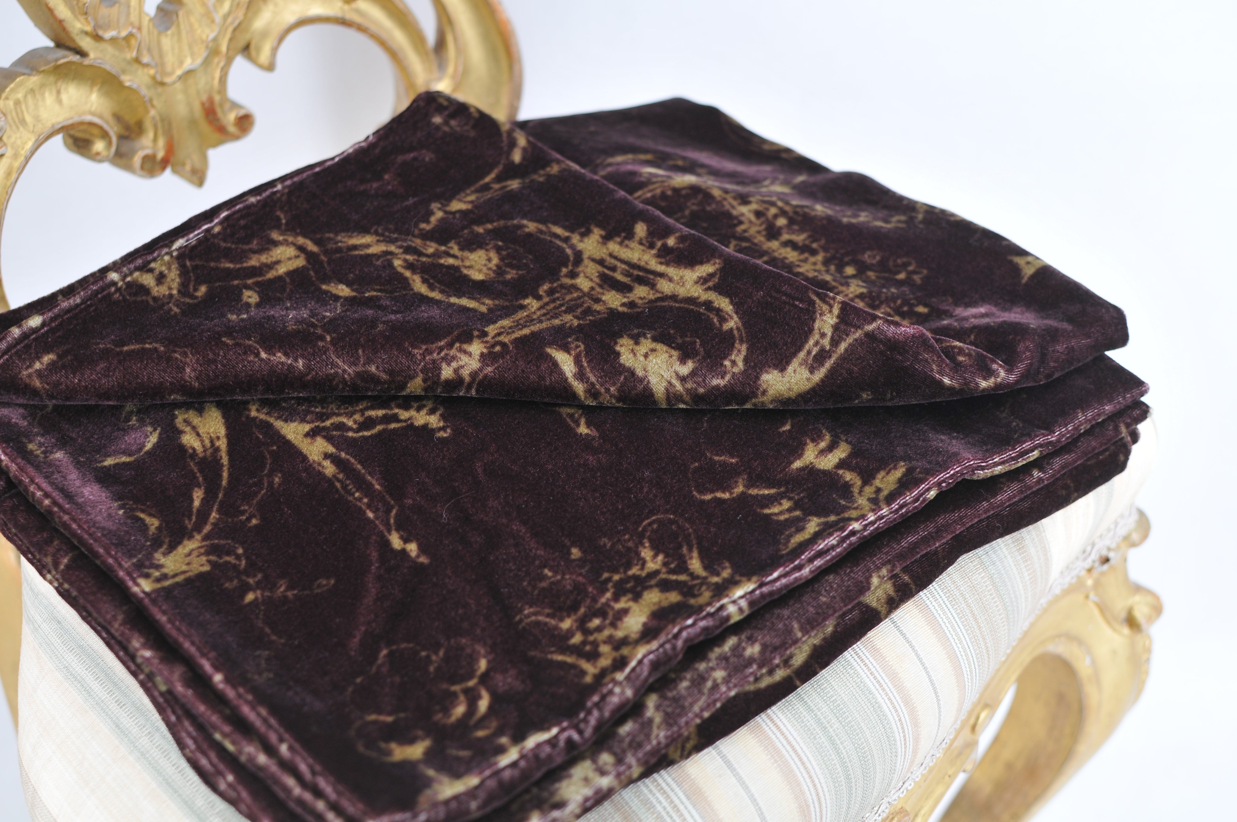 Silk Velvet Printed Gypsy Shawl