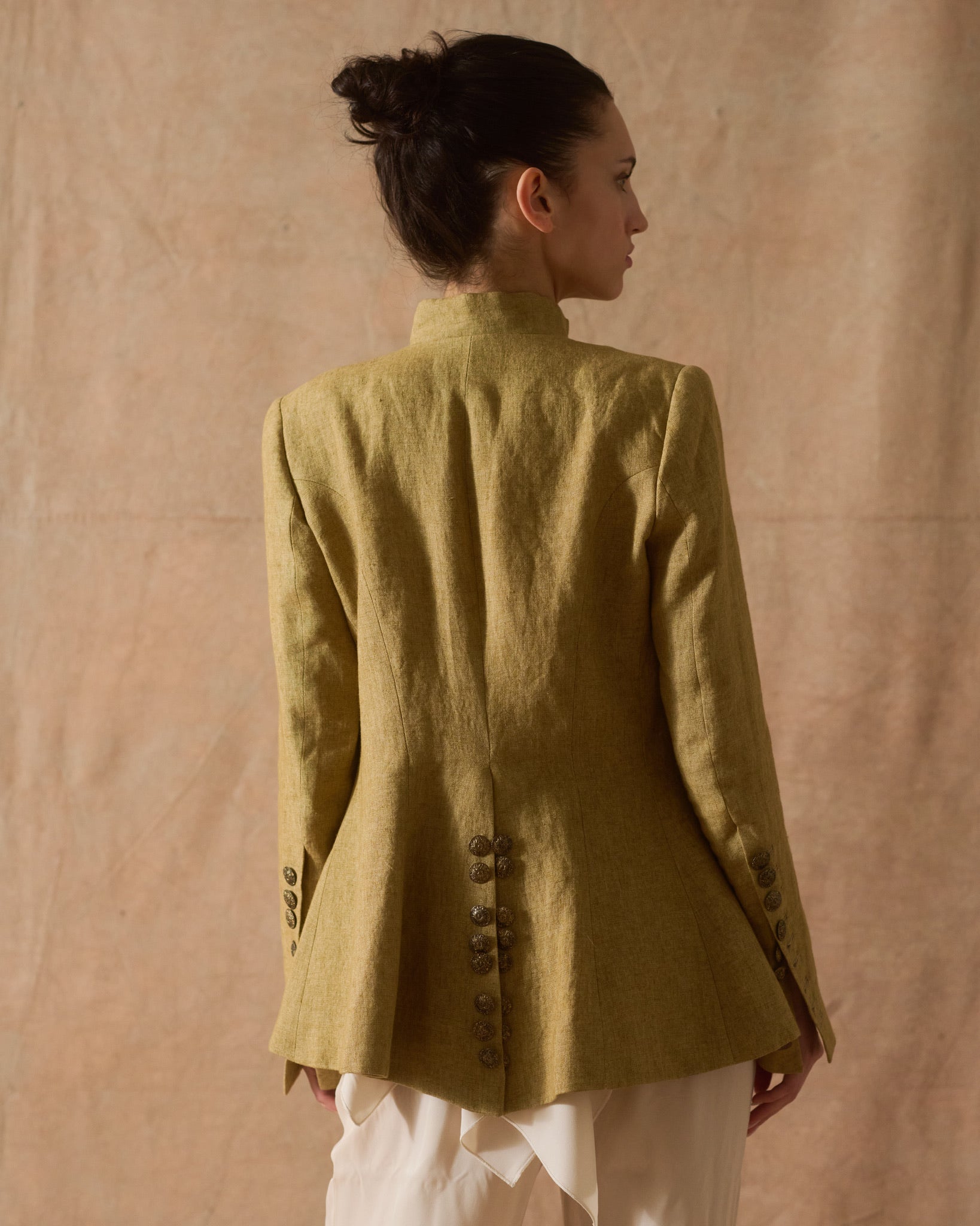 Chaqueta Baltea de Lino - Arena