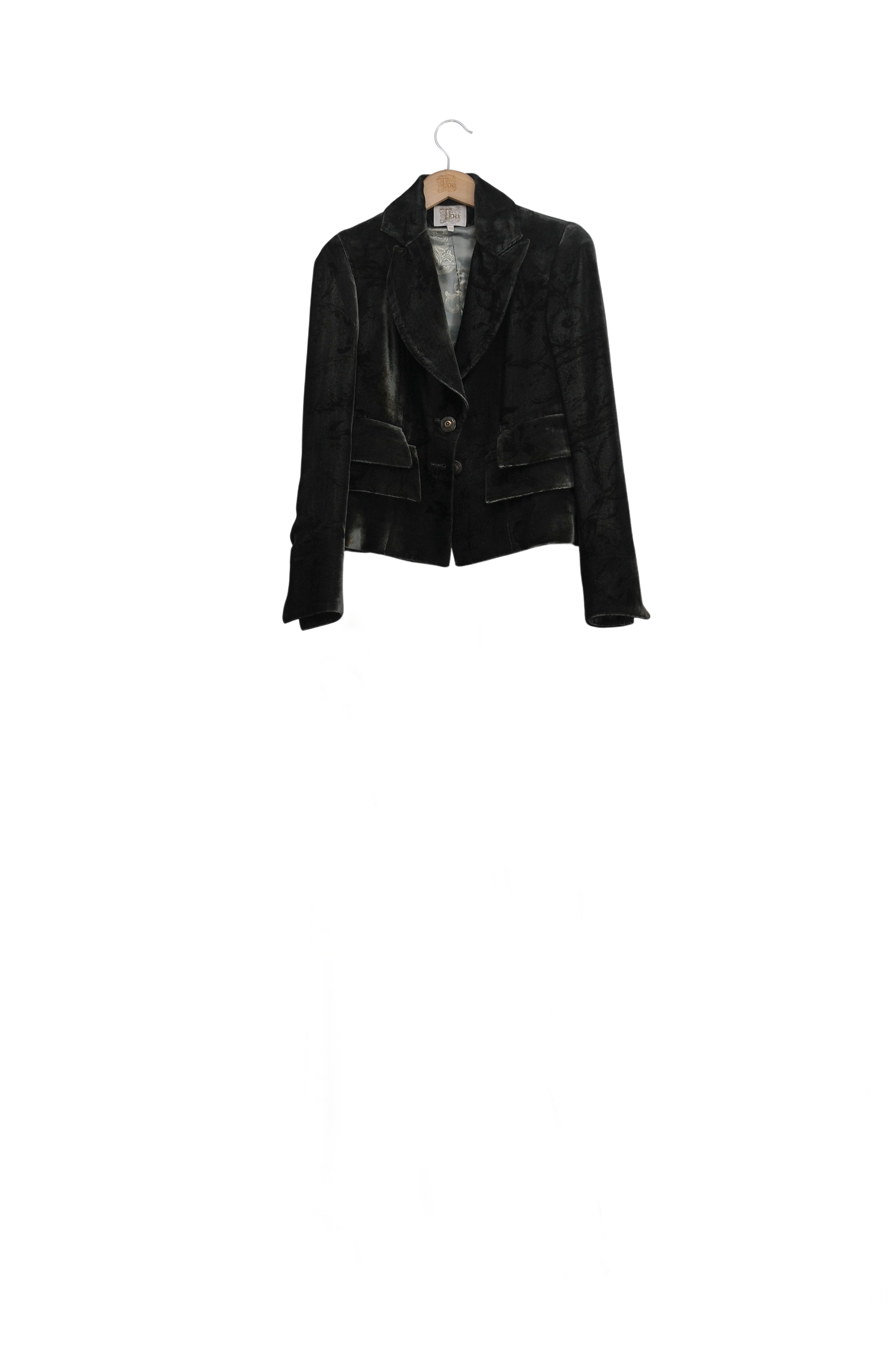 Silk Velvet Jazz Jacket - Print Rock