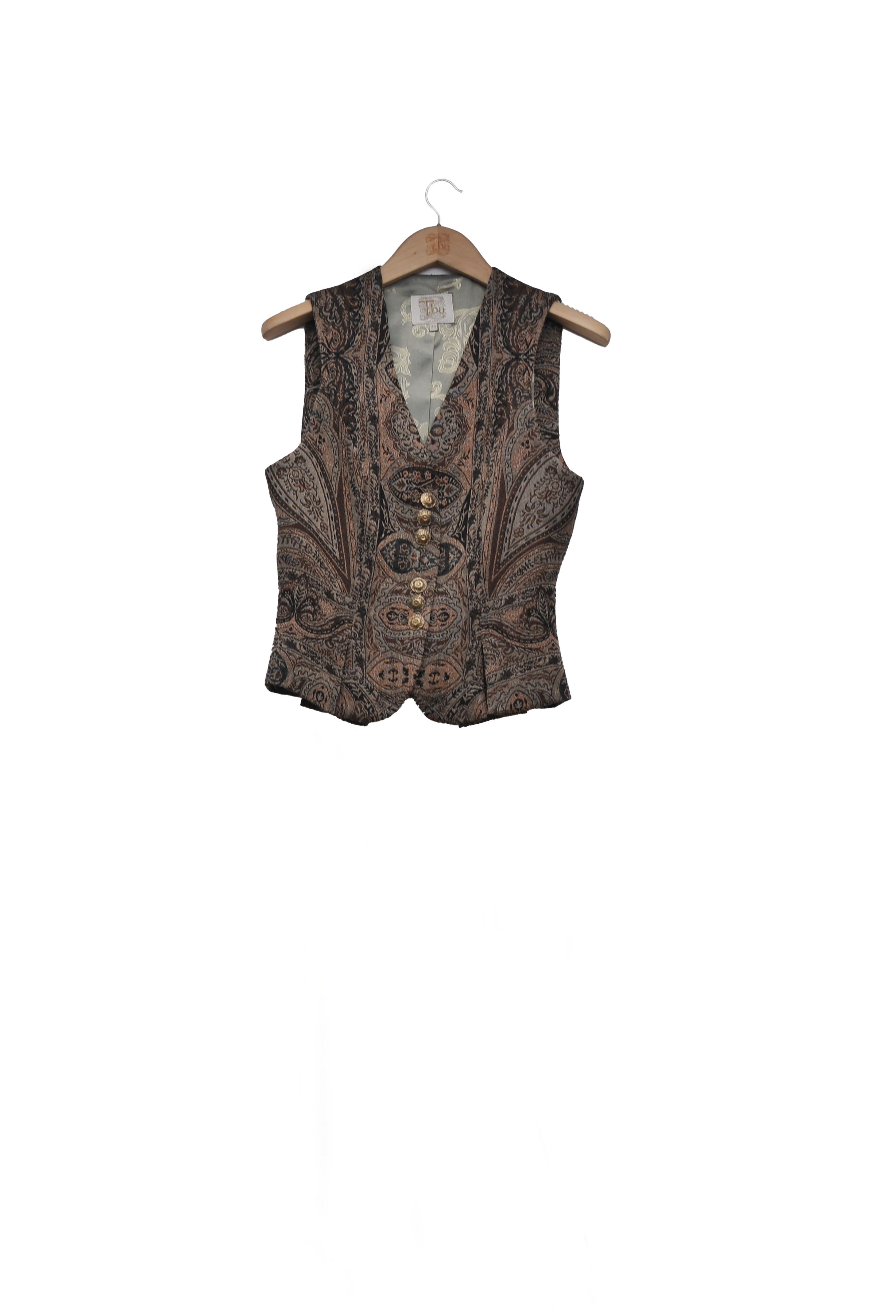 Jacquard Pleats Waistcoat