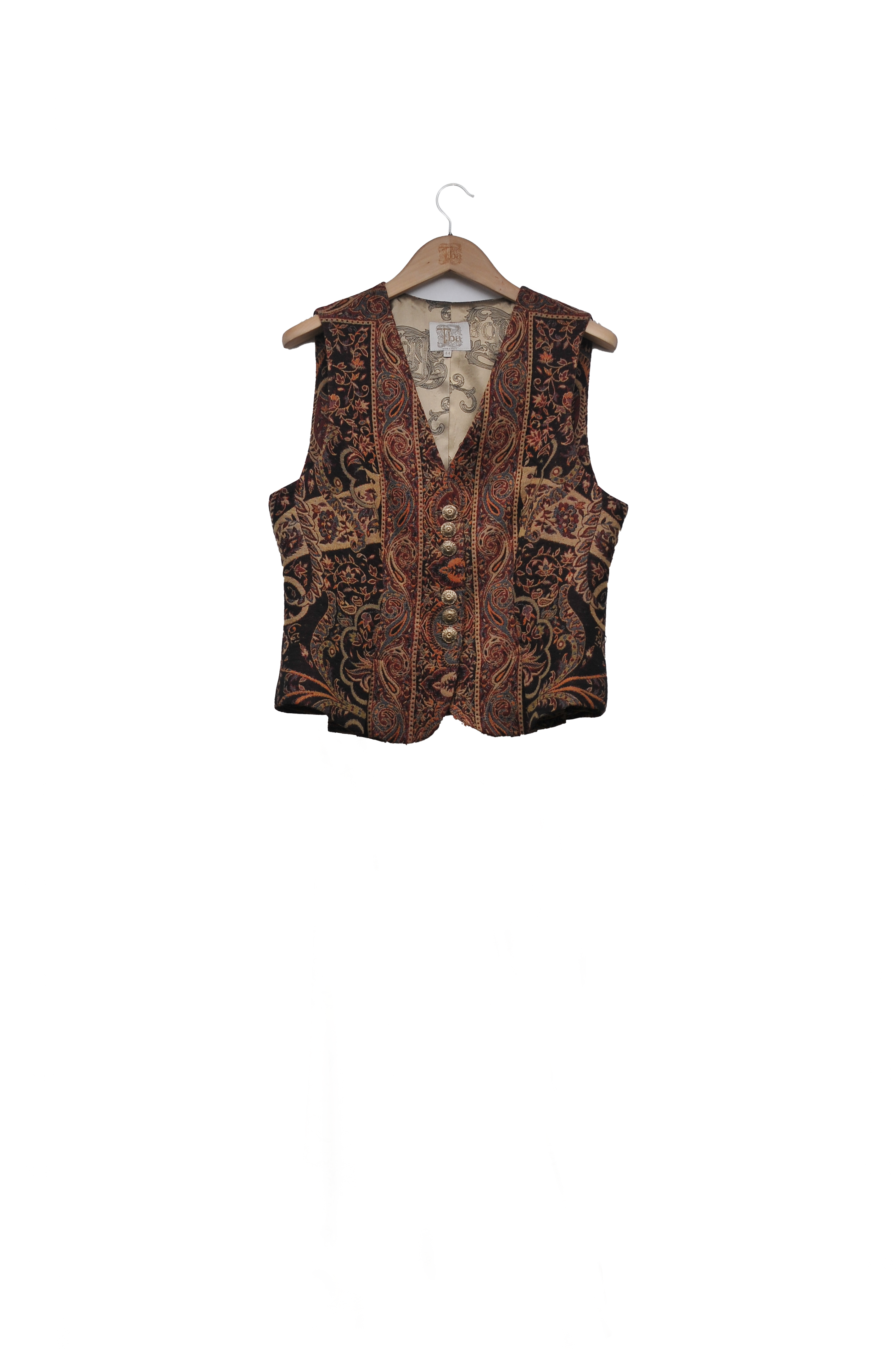 Jacquard Pleats Waistcoat