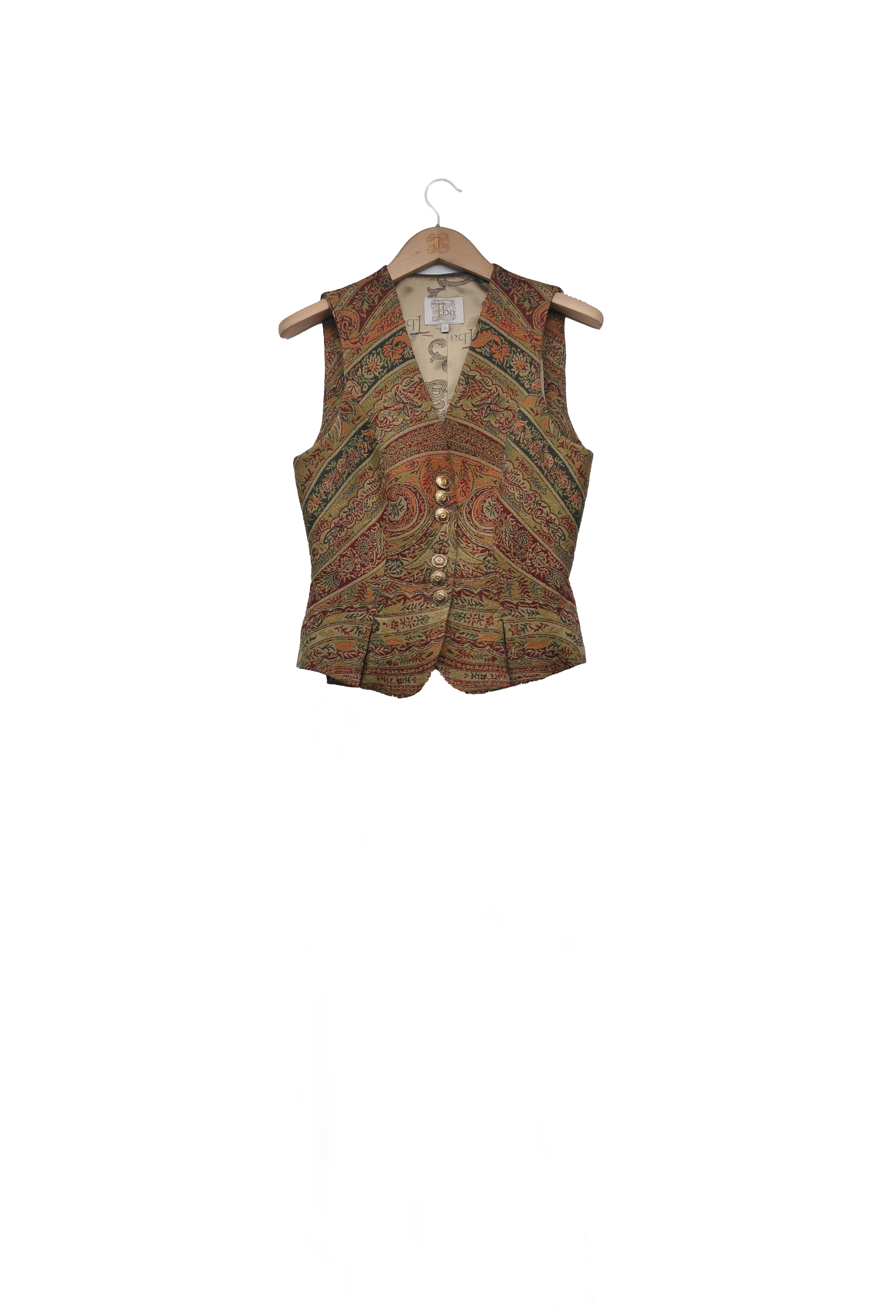 Jacquard Pleats Waistcoat