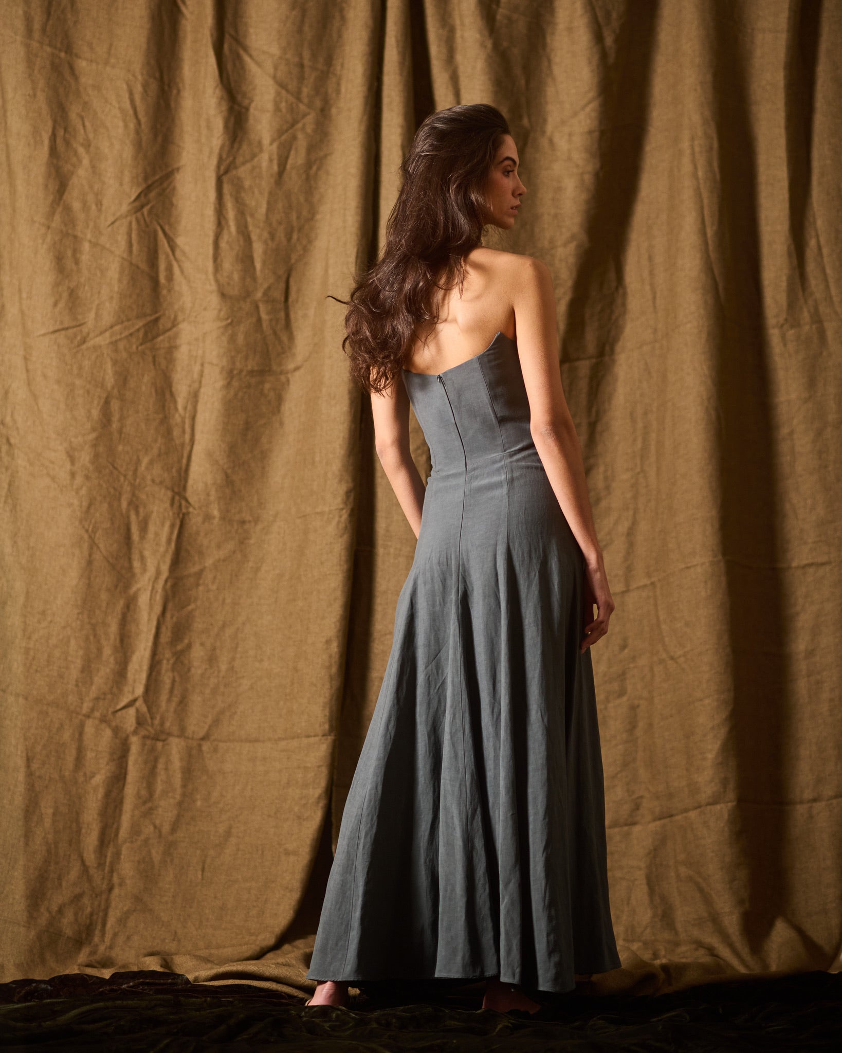 Powin Baltea Dress - Lead Sea