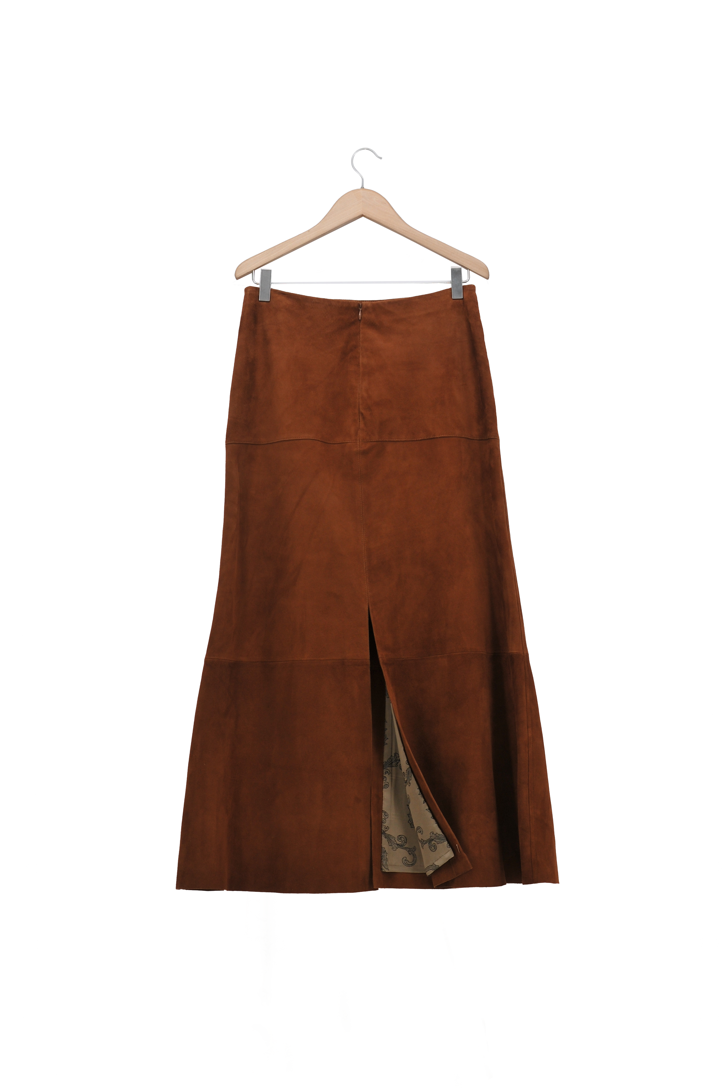 Suede Gypsy Skirt - Bronze