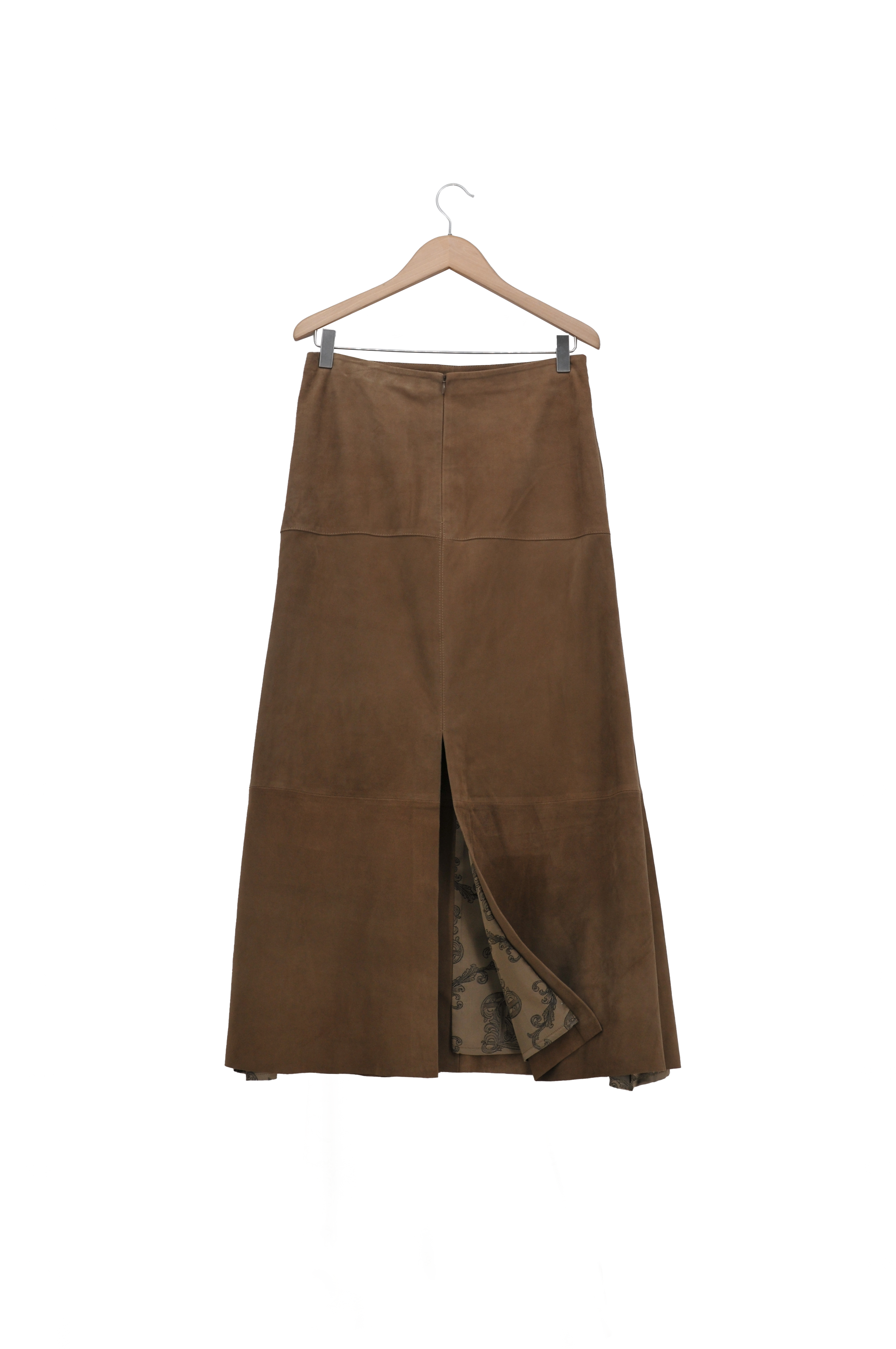 Suede Gypsy Skirt - Taupe