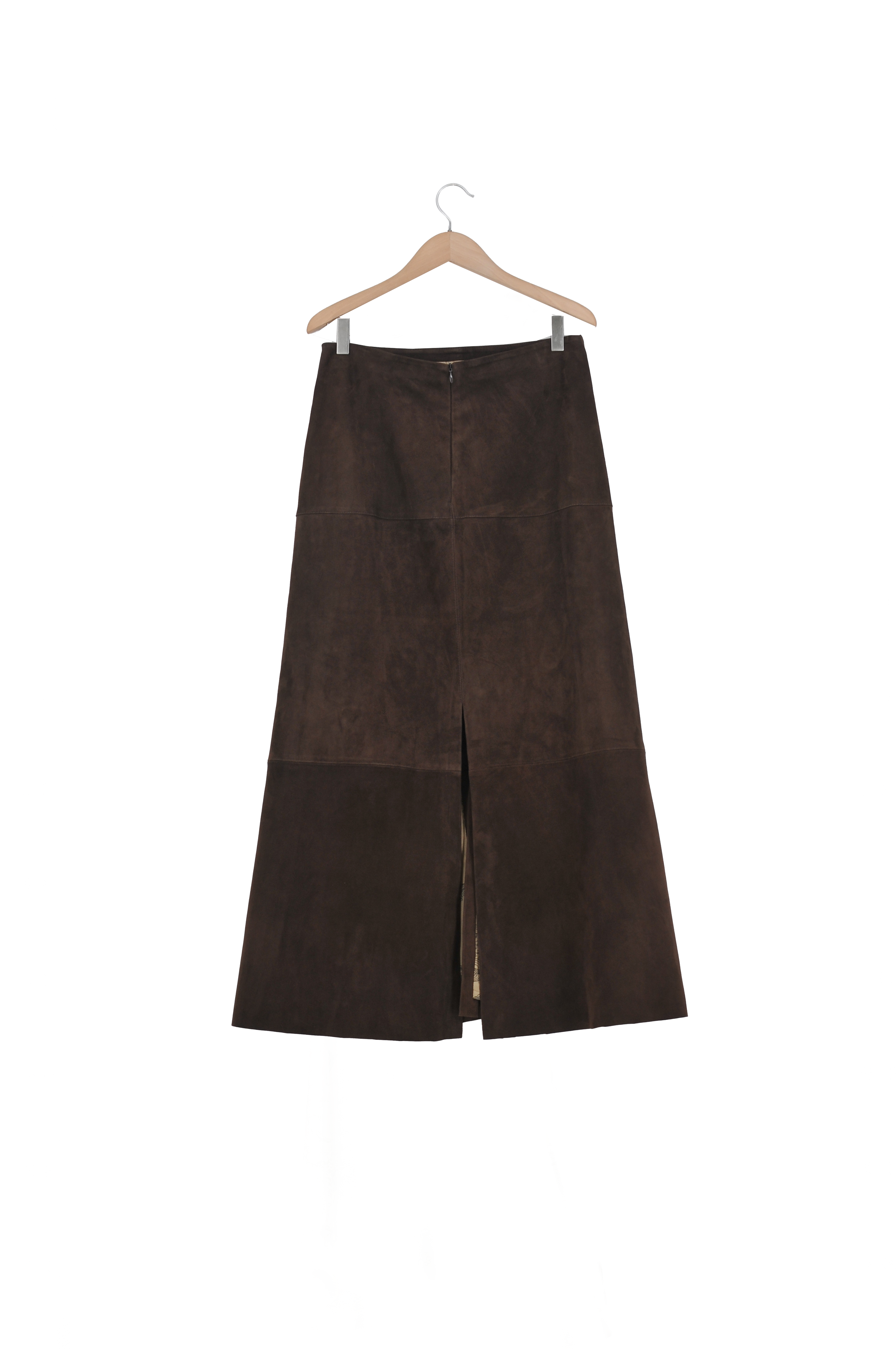 Suede Gypsy Skirt - Truffle
